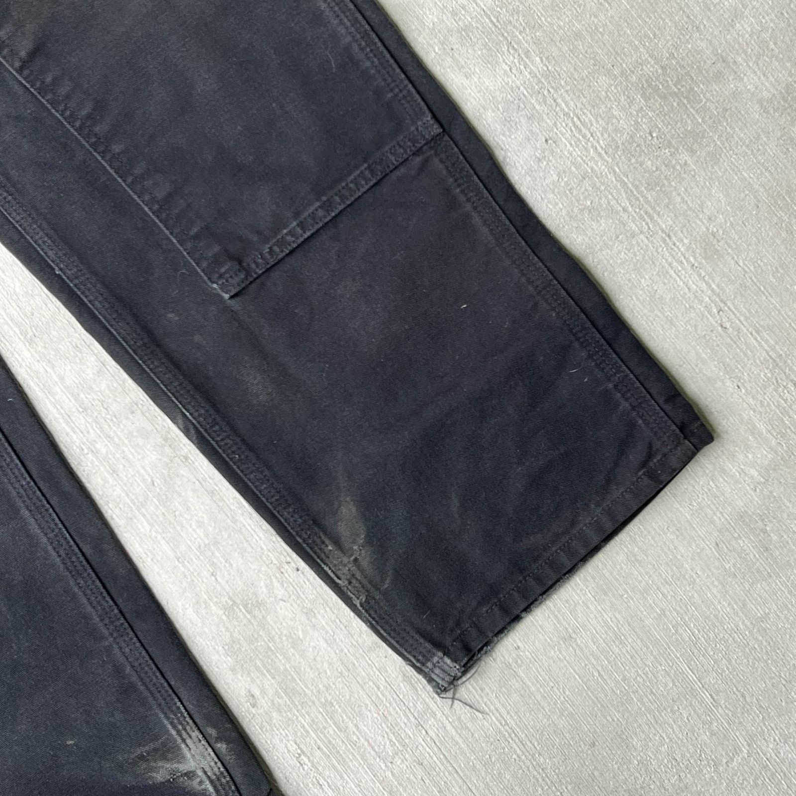 Carhartt × Vintage Carhartt faded black double knee work wear carpenter pants Size US 33 - 10 Thumbnail