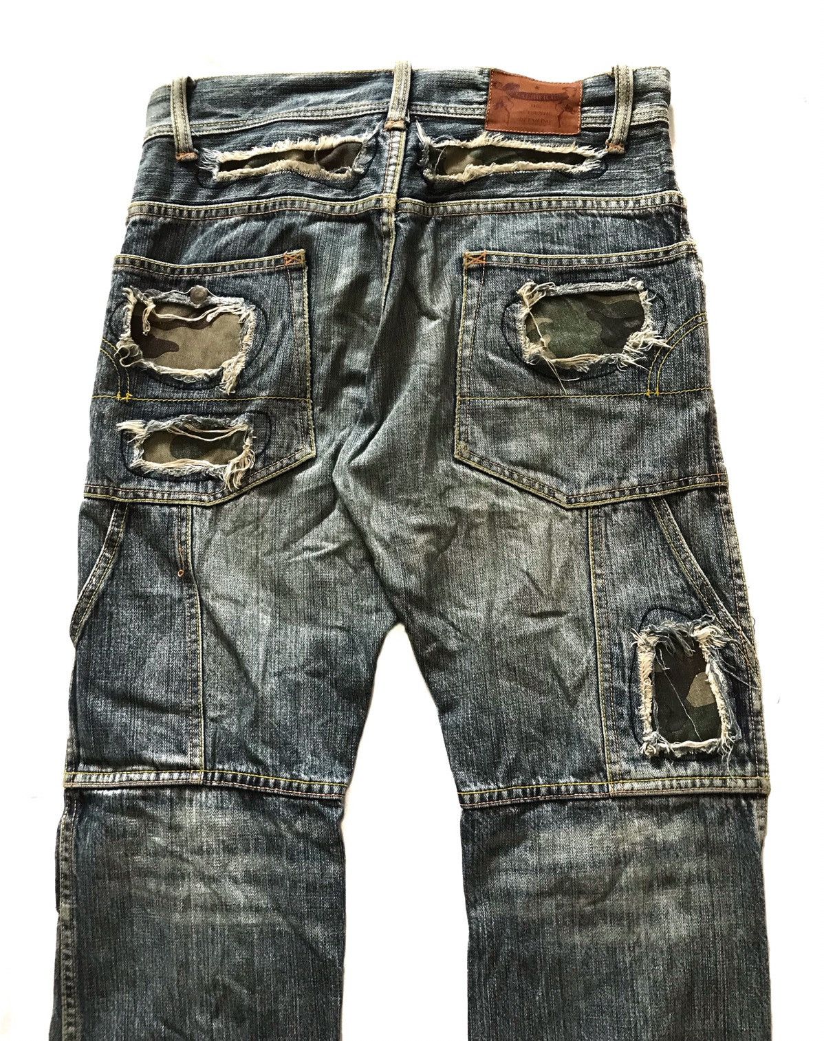 14th Addiction × Japanese Brand × KMRii JAPANESE BRAND SACRIFICE WORKERS PATCHWORK JEANS Size US 31 - 5 Thumbnail