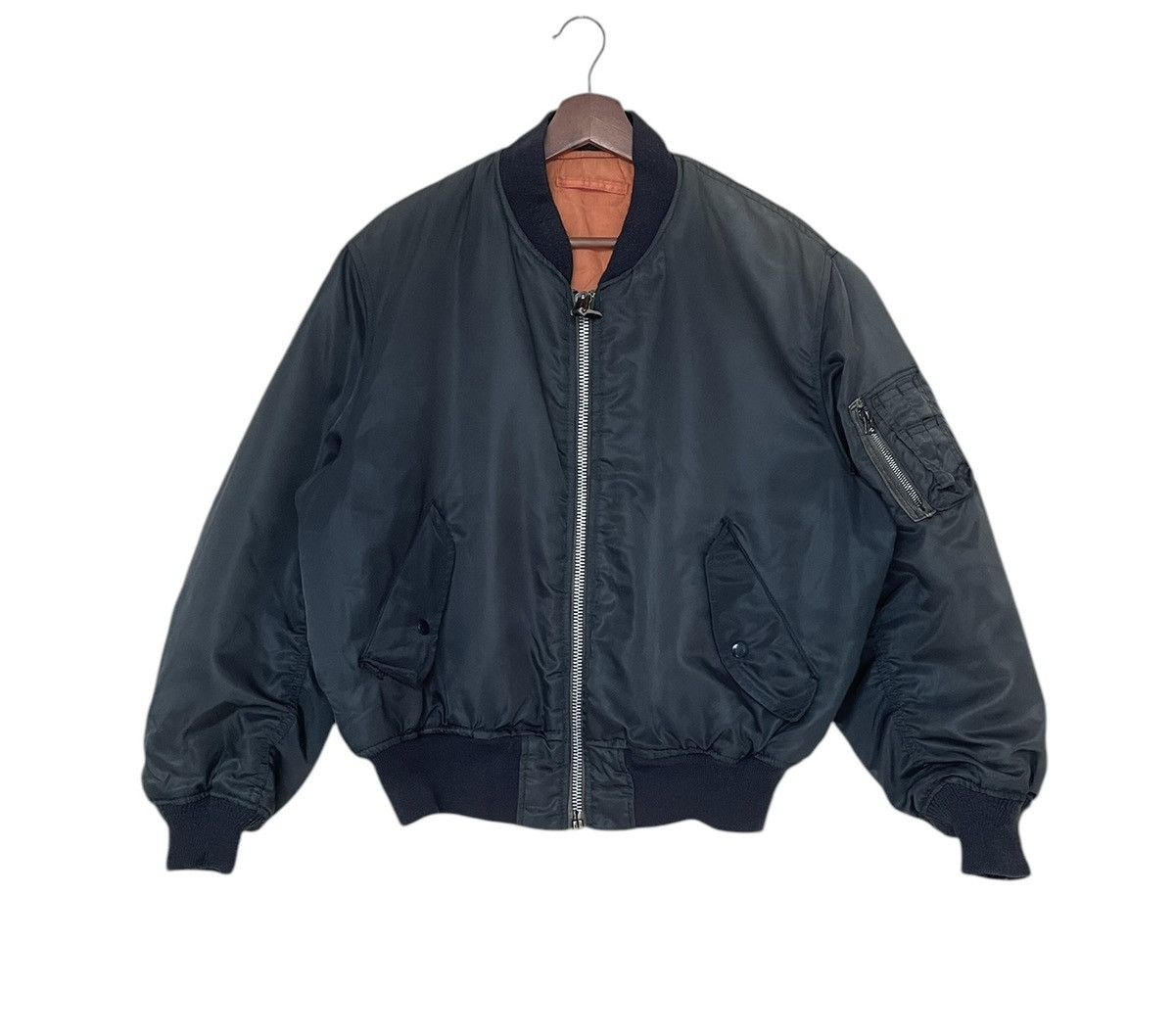 Vintage Vintage USAF Fly Bomber Jacket 1990s Size US L / EU 52-54 / 3 - 1 Thumbnail