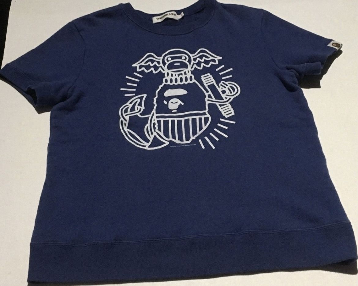 Bape Bape logo crew neck sweatshirt Size XS / US 0-2 / IT 36-38 - 1 Thumbnail