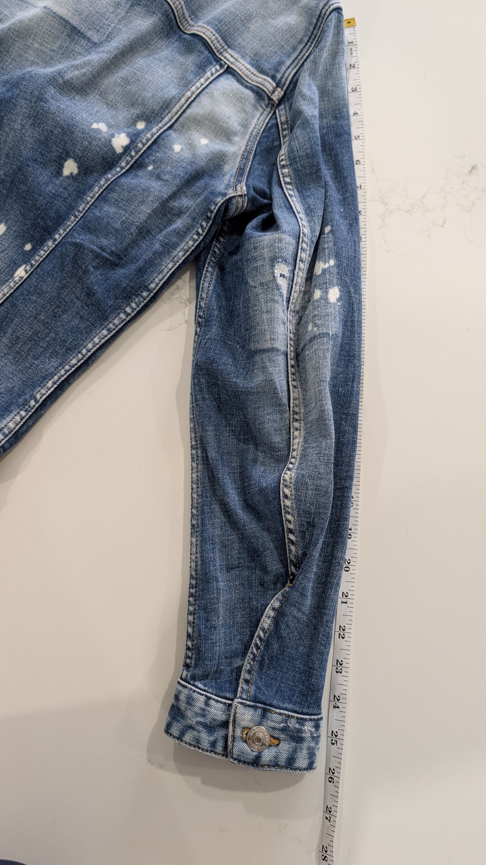 Dsquared2 DSQUARED2 Dan Jean Jacket Distressed Blue IT 48 Size US M / EU 48-50 / 2 - 17 Thumbnail