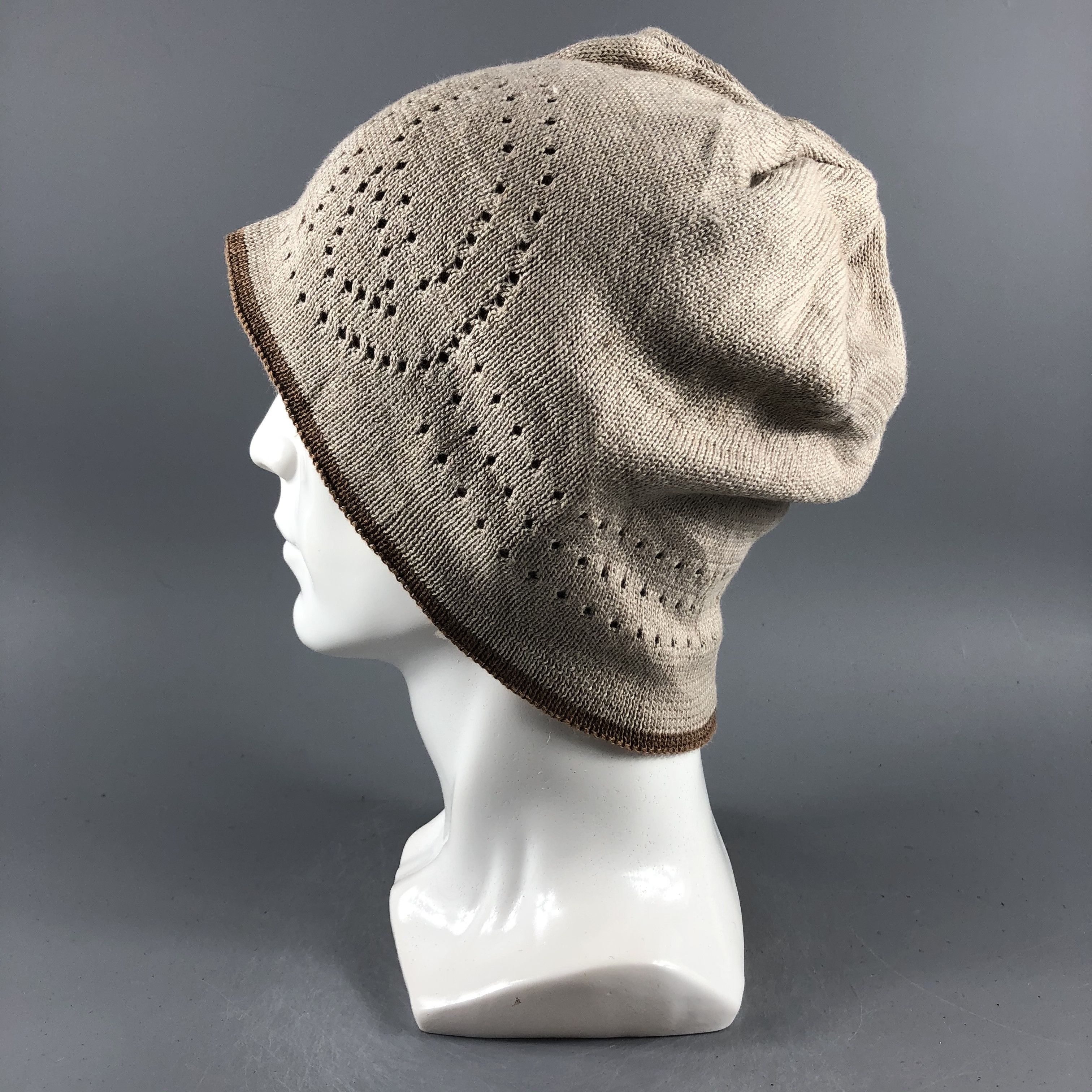 Japanese Brand × Vintage Peace Cuffless Beanie Snow Hat Snow Cap -D417 Size ONE SIZE - 1 Thumbnail