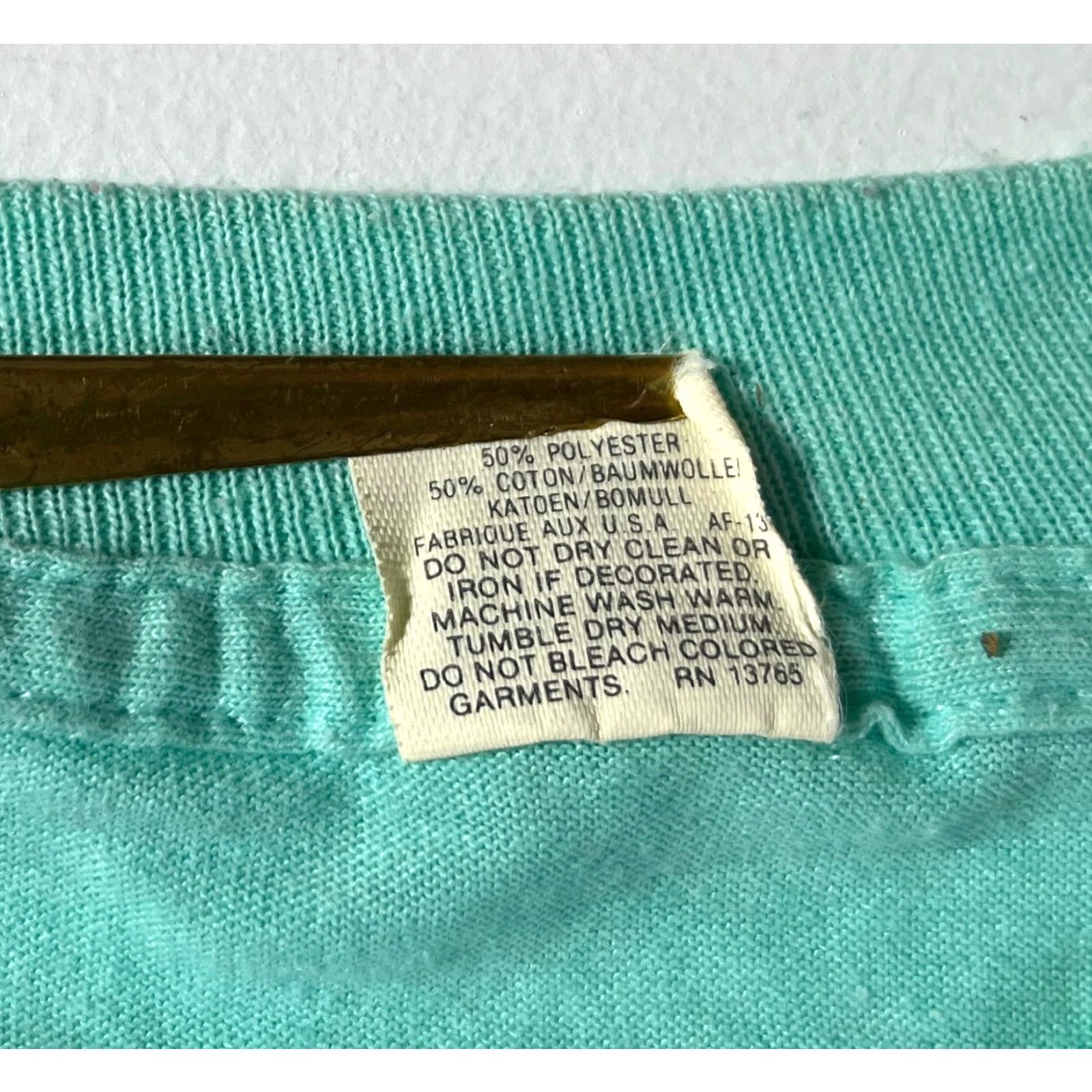 Vintage VINTAGE Screen Stars T-Shirt Unisex Adults XL Teal 80s Smokin' Oldies Jukebox Charleston, IL Music 80s Mens Womens Boys Girls Size US XL / EU 56 / 4 - 5 Thumbnail