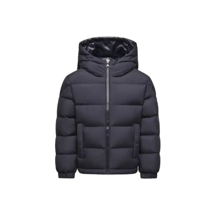 Moncler Moncler Kids Striped Logo Zip Long-Sleeve Down Jacket Size US S / EU 44-46 / 1 - 1 Thumbnail