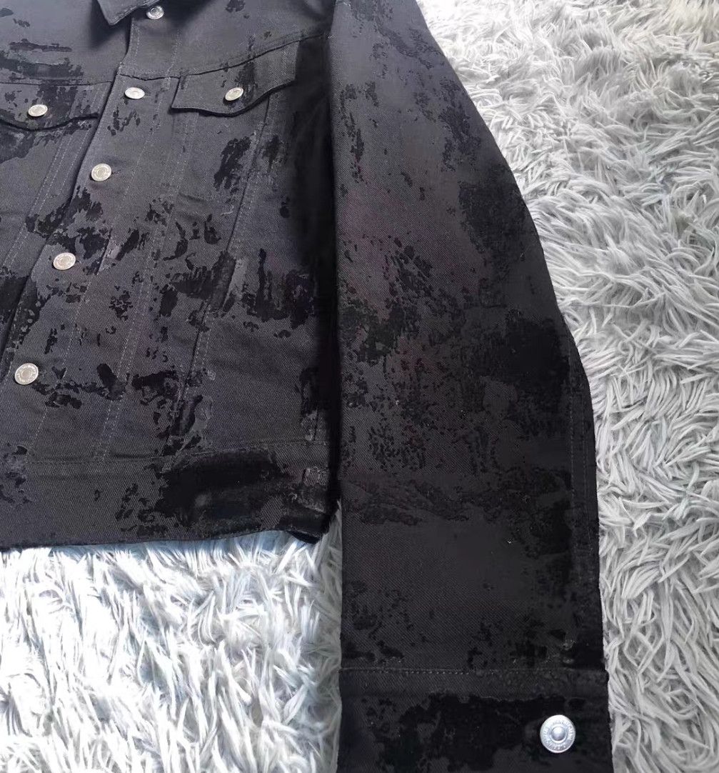 Dior Dior Black Distressed Denim Jacket Size 46-2506 Size US S / EU 44-46 / 1 - 4 Thumbnail