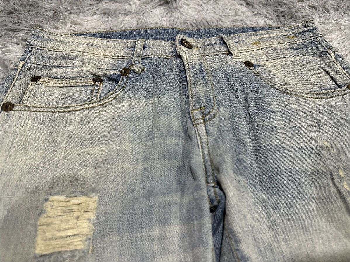 R13 🔥R13 Boy Skinny Denim Distressed Patchwork Size US 31 - 6 Thumbnail