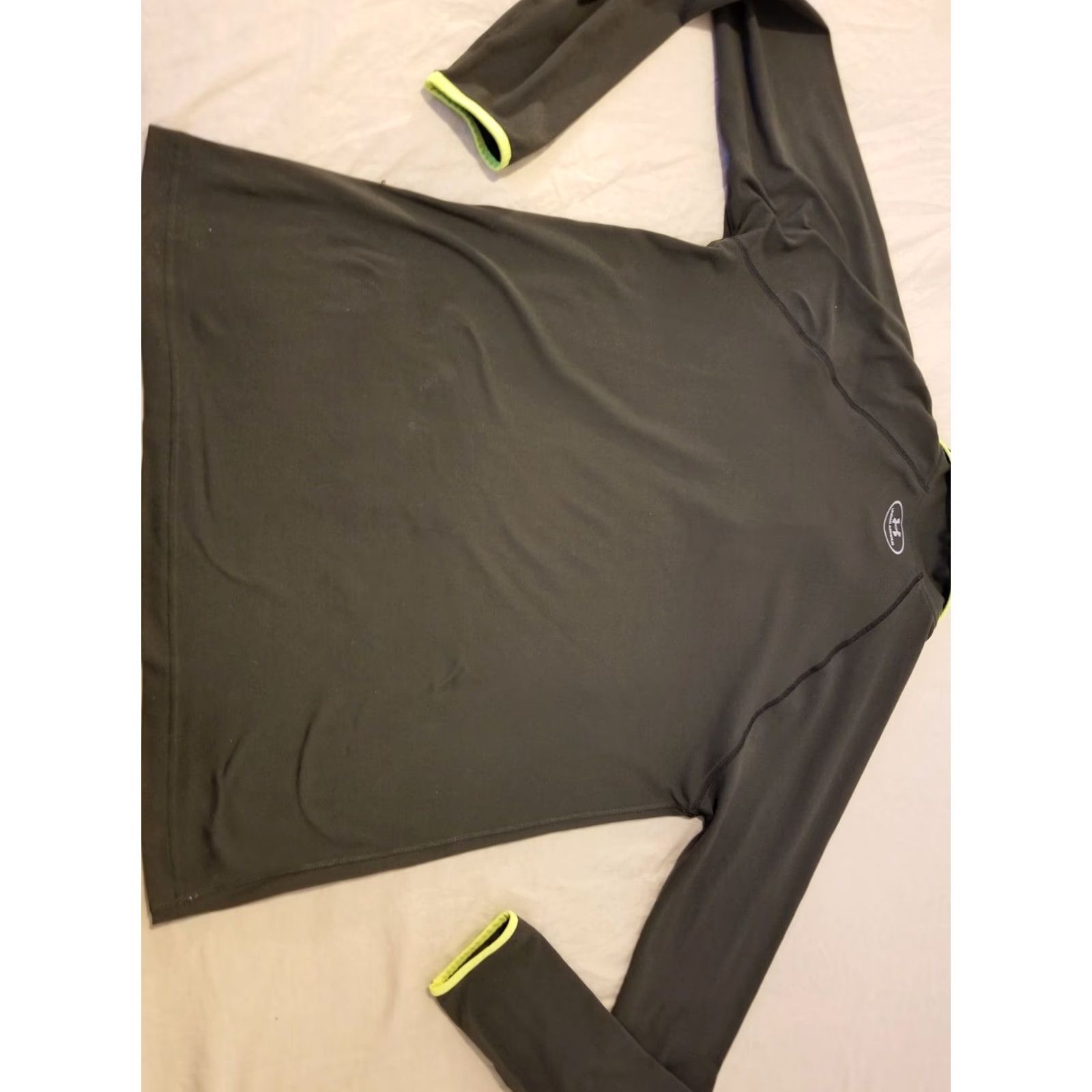 Under Armour Under Armour Shirt L Large Gray Gray Athletic Long Sleeve Zip Mens Size US L / EU 52-54 / 3 - 7 Thumbnail