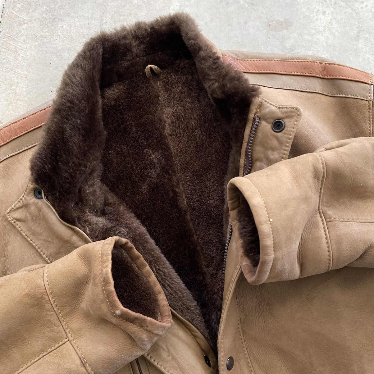 Other Artesania De La Piel Sheepskin Zipper Coat Jacket Size US M / EU 48-50 / 2 - 8 Thumbnail