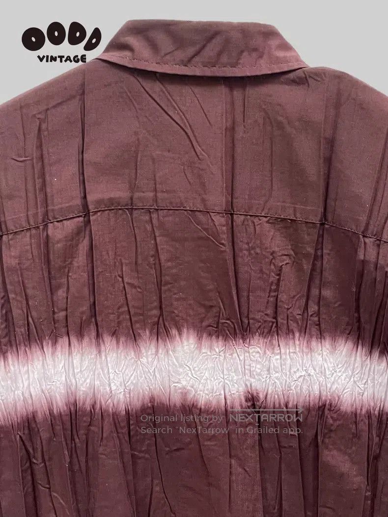 Issey Miyake Issey Miyake Main Line Tie Dye Ruffle Shirt Size L / US 10 / IT 46 - 7 Thumbnail