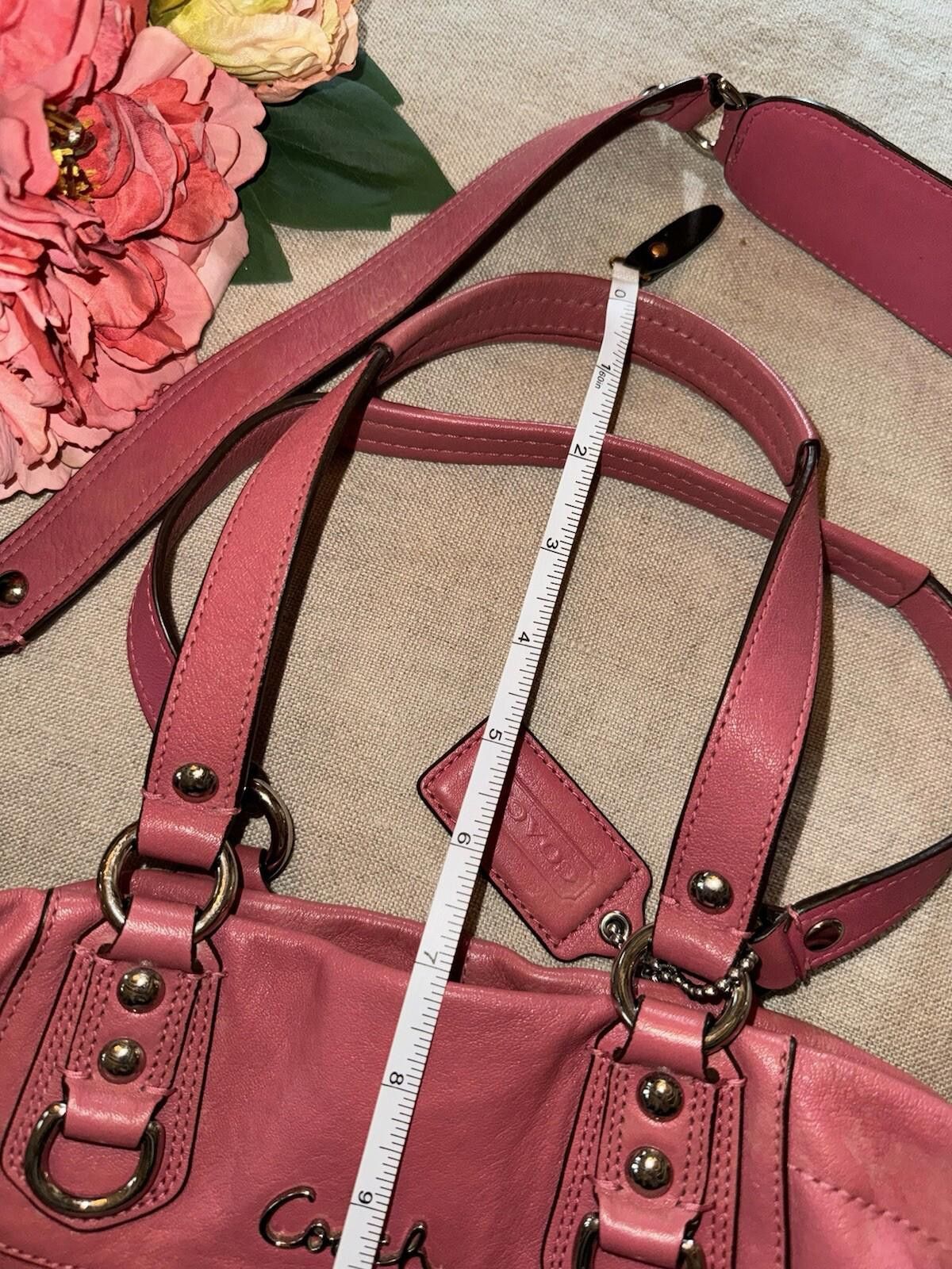 Coach Coach Hand Bag Purse Tote Satchel Soft Pink Leather Size ONE SIZE - 6 Thumbnail