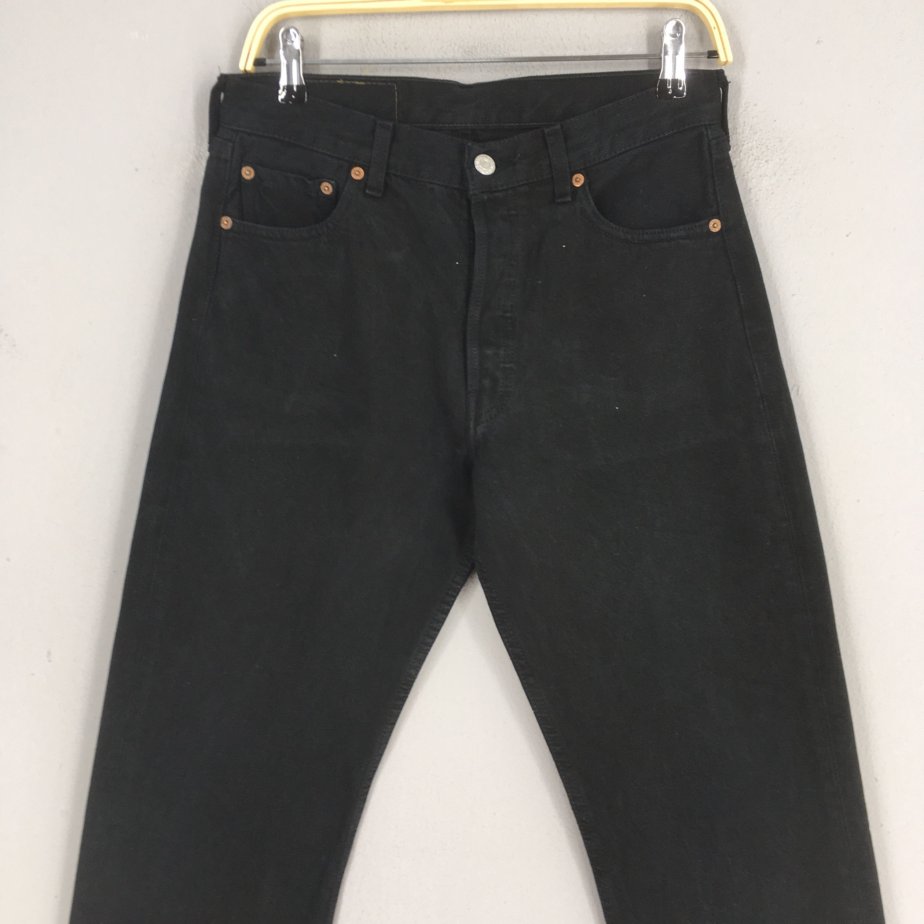 Levi's Size 28x32.5 Vintage 90s Levi's 501 Straight Cut Denim S1682 Size 28" / US 6 / IT 42 - 2 Thumbnail