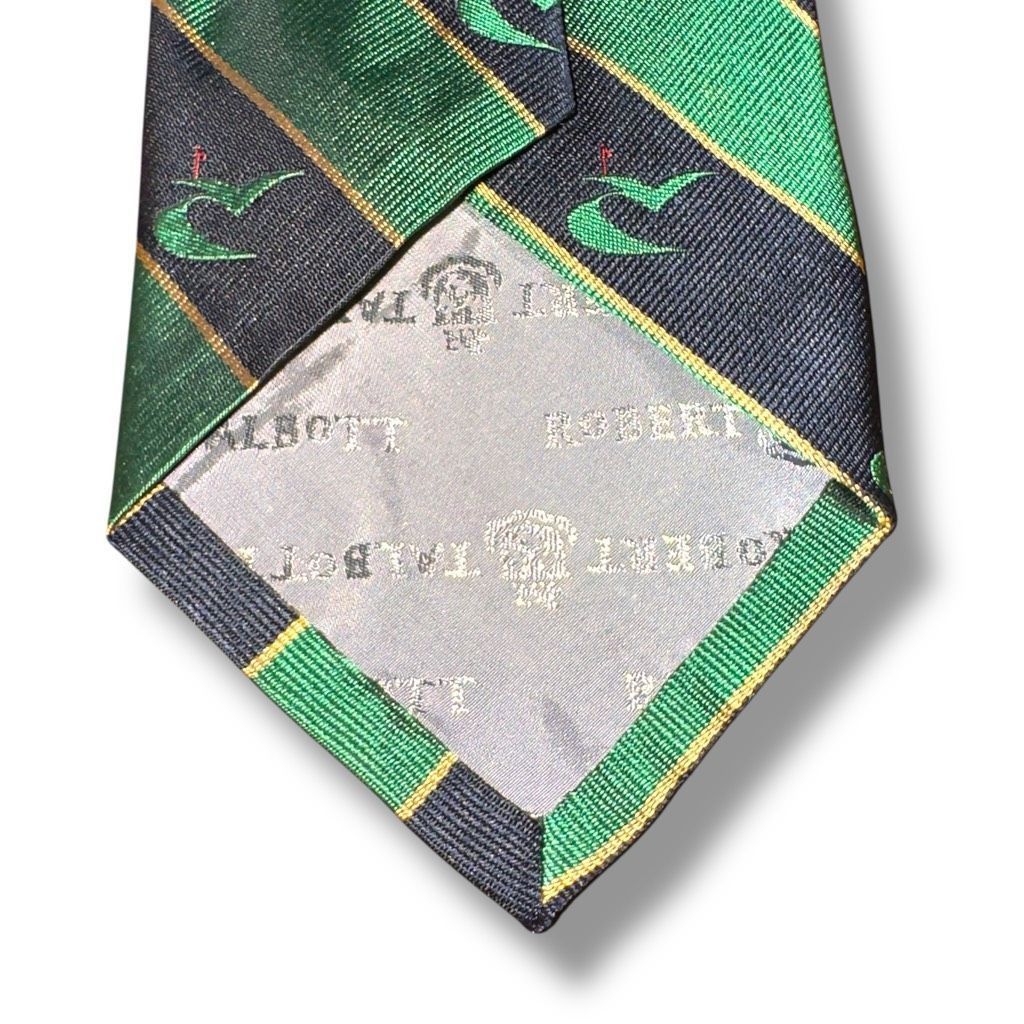 Robert Talbott Robert Talbott Green & Black Golf Masters Handmade in USA St Size ONE SIZE - 3 Thumbnail