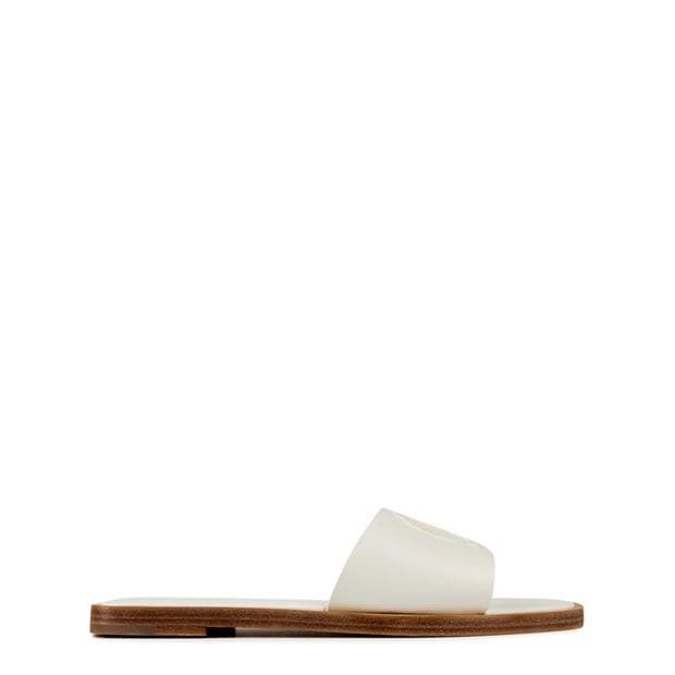 Christian Louboutin Cl Mule Embossed Leather Sandals Size US 9 / IT 39 - 1 Thumbnail