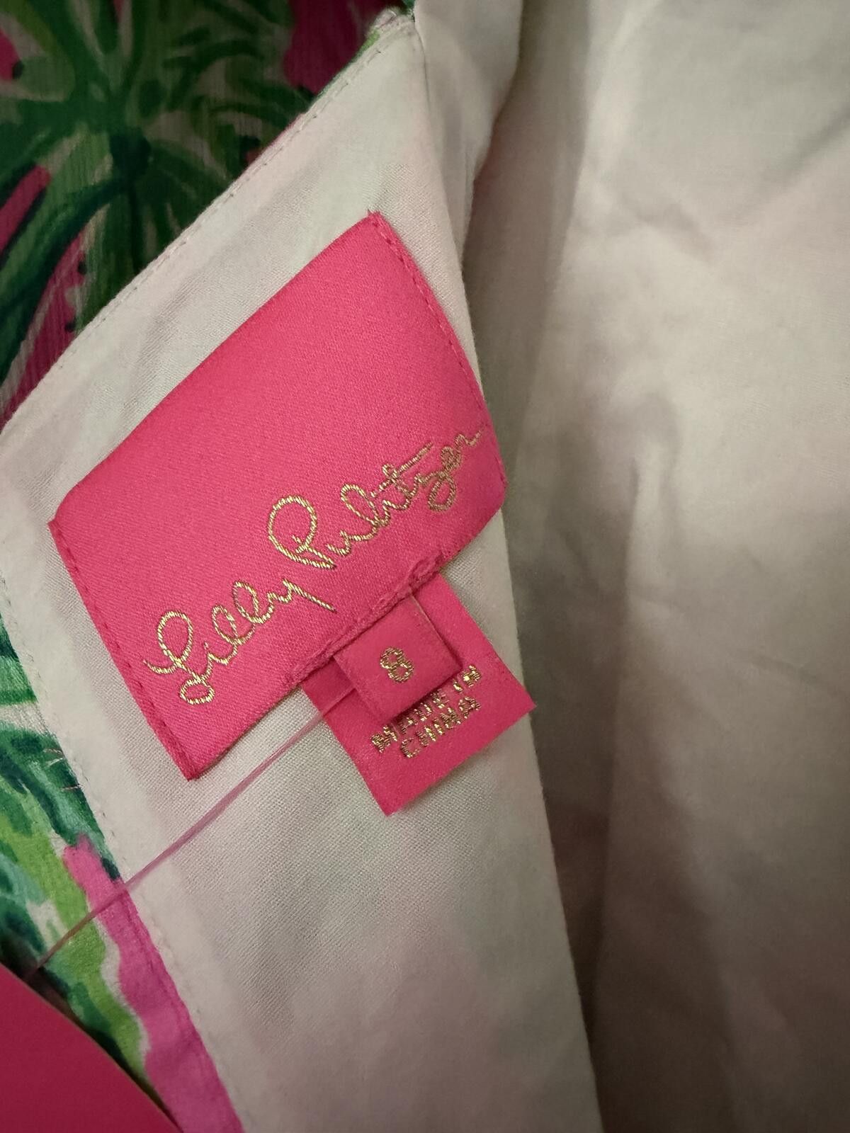 Lilly Pulitzer Lilly Pulitzer Prosecco Pink Hanging Around Shelli Stretch Size M / US 6-8 / IT 42-44 - 5 Thumbnail