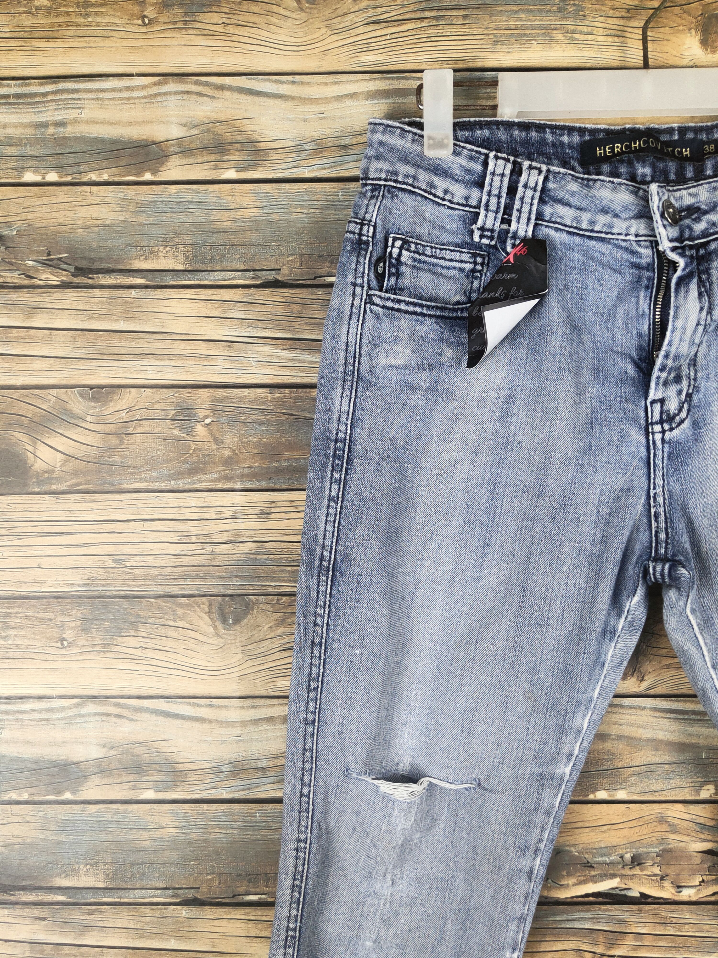 Alexandre Herchcovitch DL Alexandre Herchcovitch Distressed Ripped Jeans #46-003 Size 28" / US 6 / IT 42 - 3 Thumbnail