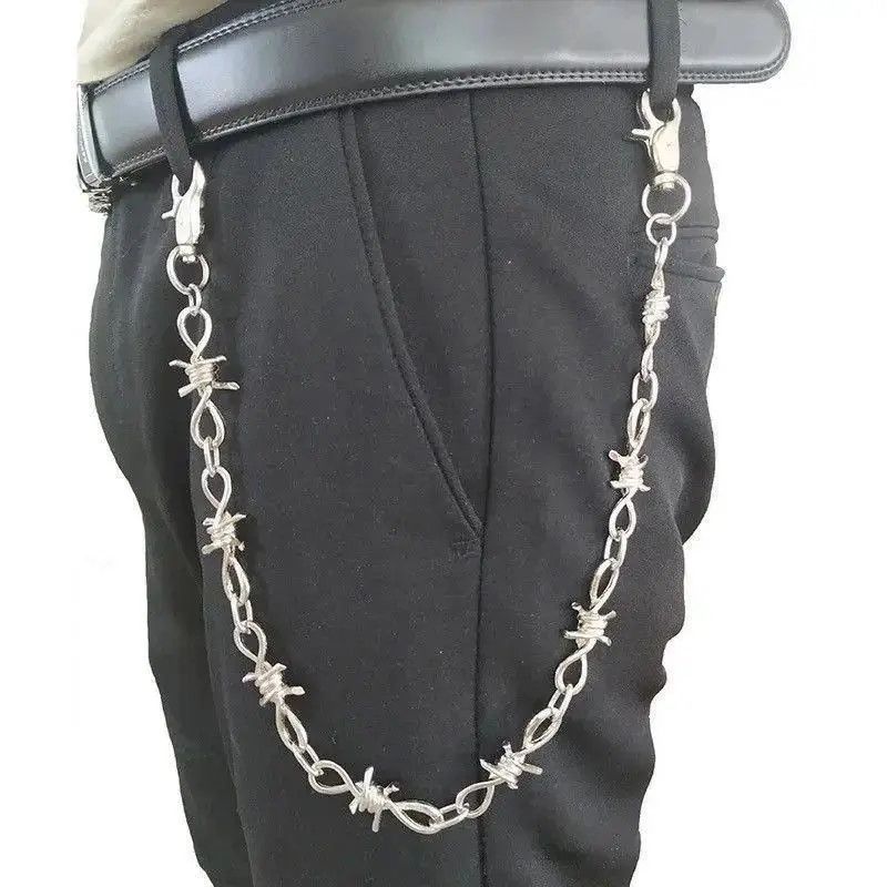 Jewelry Barb Wire Wallet Chain Size ONE SIZE - 1 Thumbnail