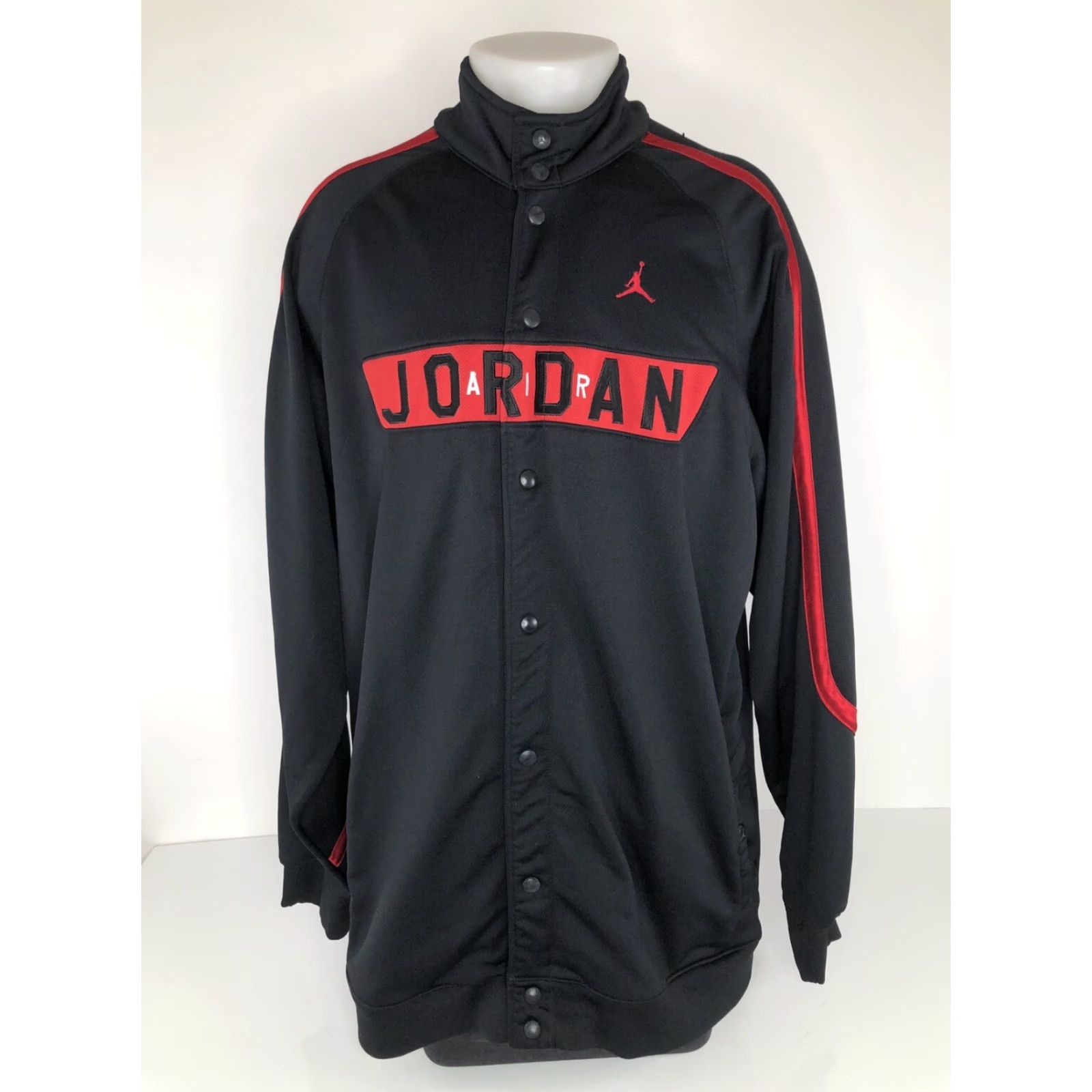 Jordan Brand AIR JORDAN JUMPMAN Embroidered 2XL Warm Up Track Jacket - EXCELLENT Track Jacket Mens Black 2XL Embroidered JUMPMAN AIR JORDAN Mens Size US XXL / EU 58 / 5 - 2 Thumbnail