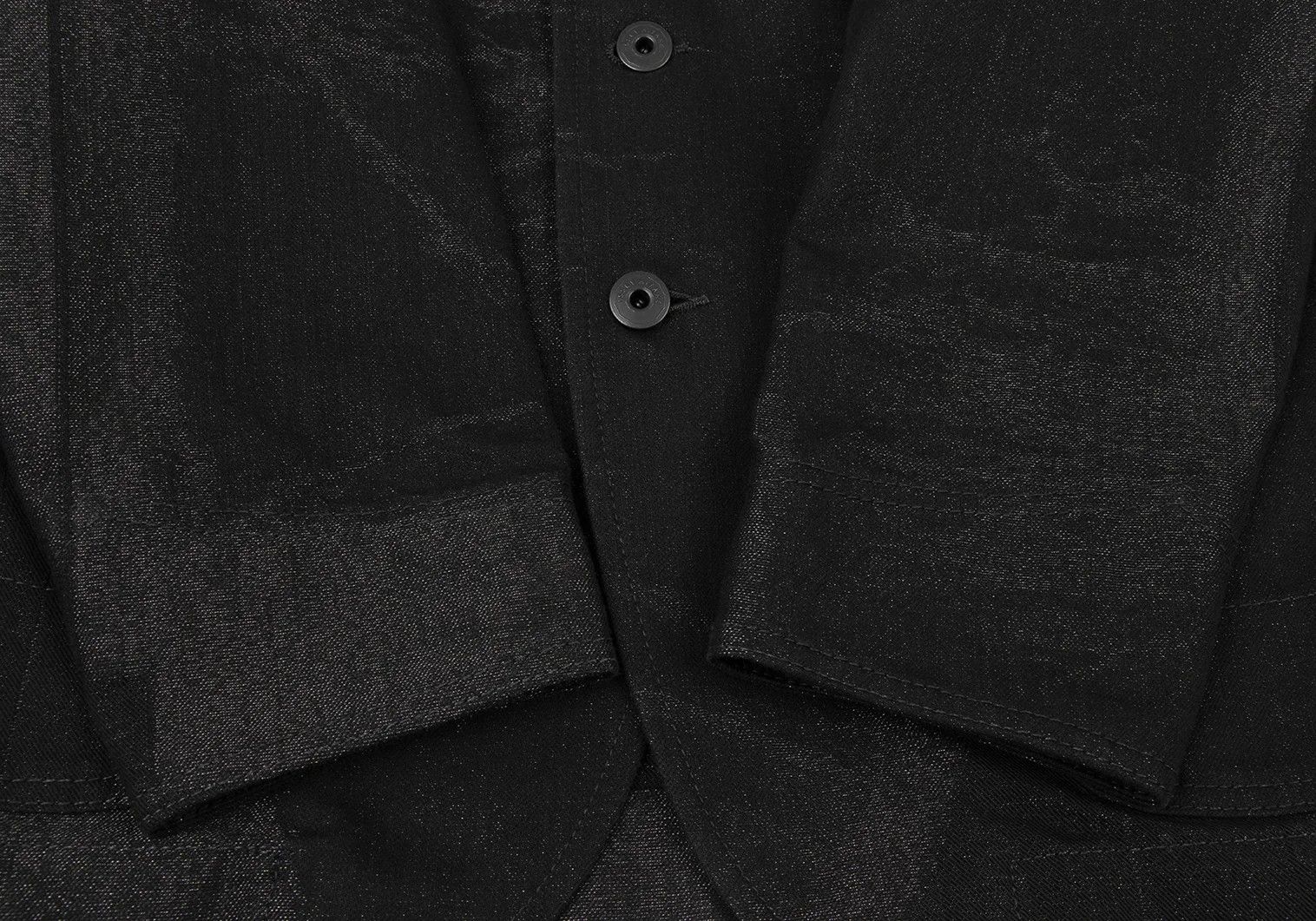 Issey Miyake A-POC INSIDE Lamé Jacquard Denim Jacket Black Size 4 Size US XL / EU 56 / 4 - 8 Thumbnail