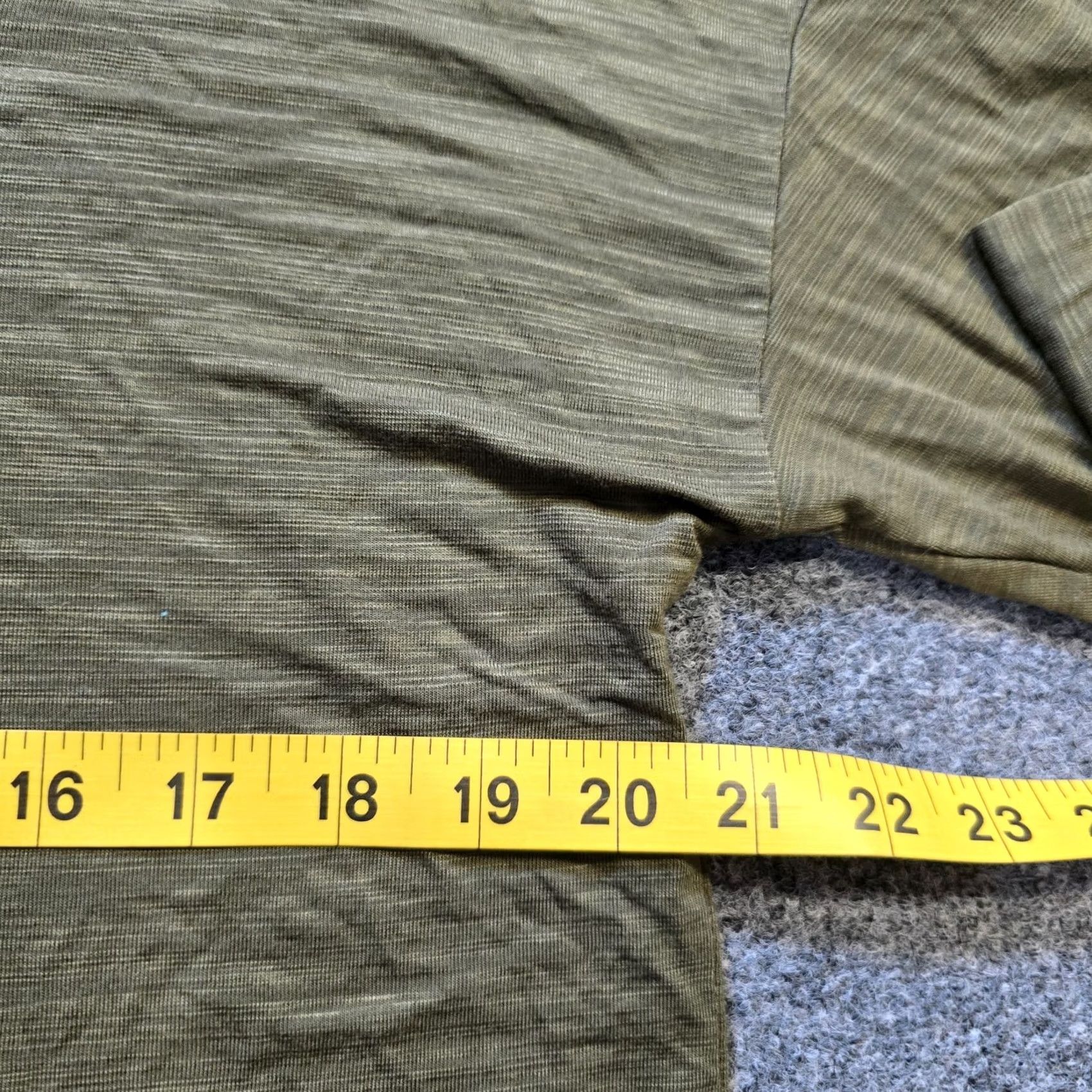 Old Navy Old Navy Top Womens Size Small Tall Green Textured Slub Knit Long Sleeve Capsule Shirt Cap Size S / US 4 / IT 40 - 5 Thumbnail