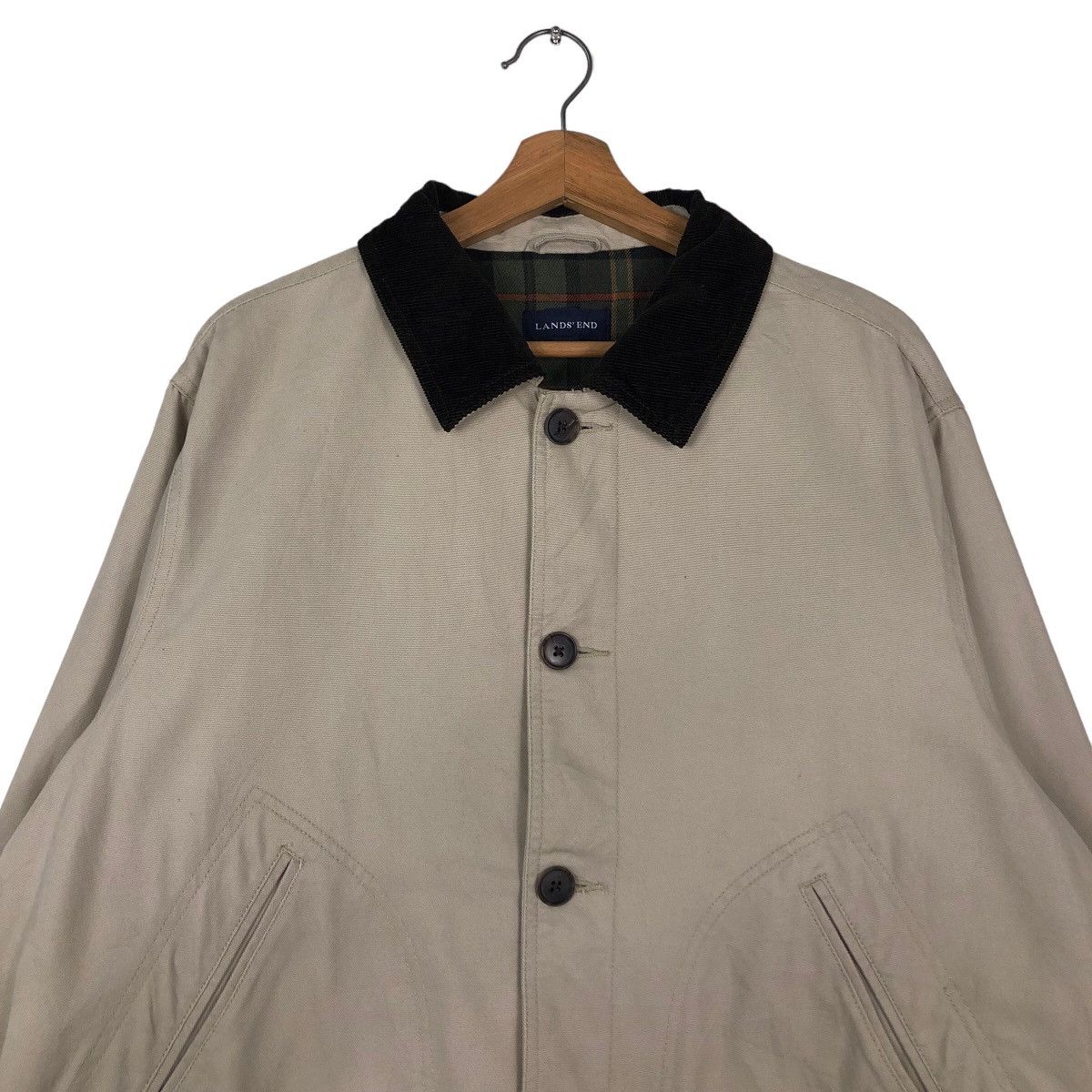 Japanese Brand Vintage Detroit Chore Jacket Lands’End Blanket LiningTartan Size US L / EU 52-54 / 3 - 3 Thumbnail