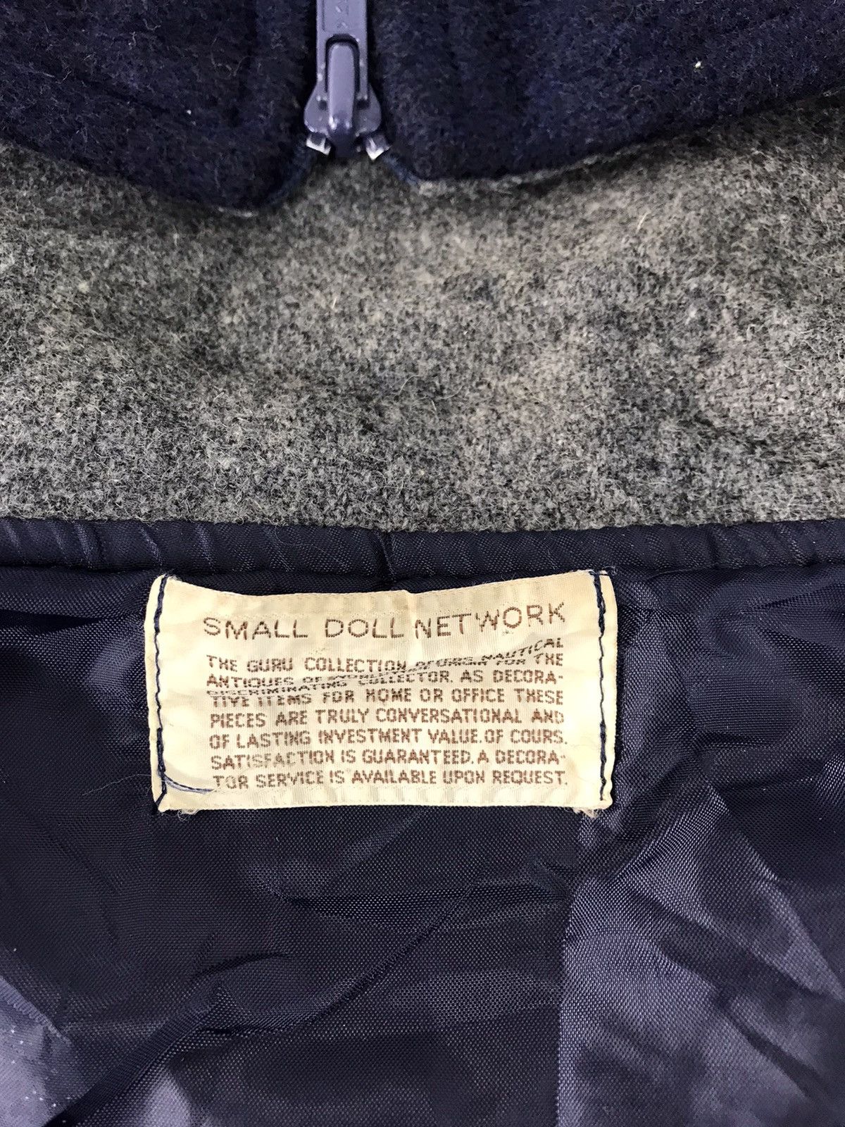 Japanese Brand Small Doll Network Varsity Hooded Jacket Wool Sleeve Size US L / EU 52-54 / 3 - 6 Thumbnail
