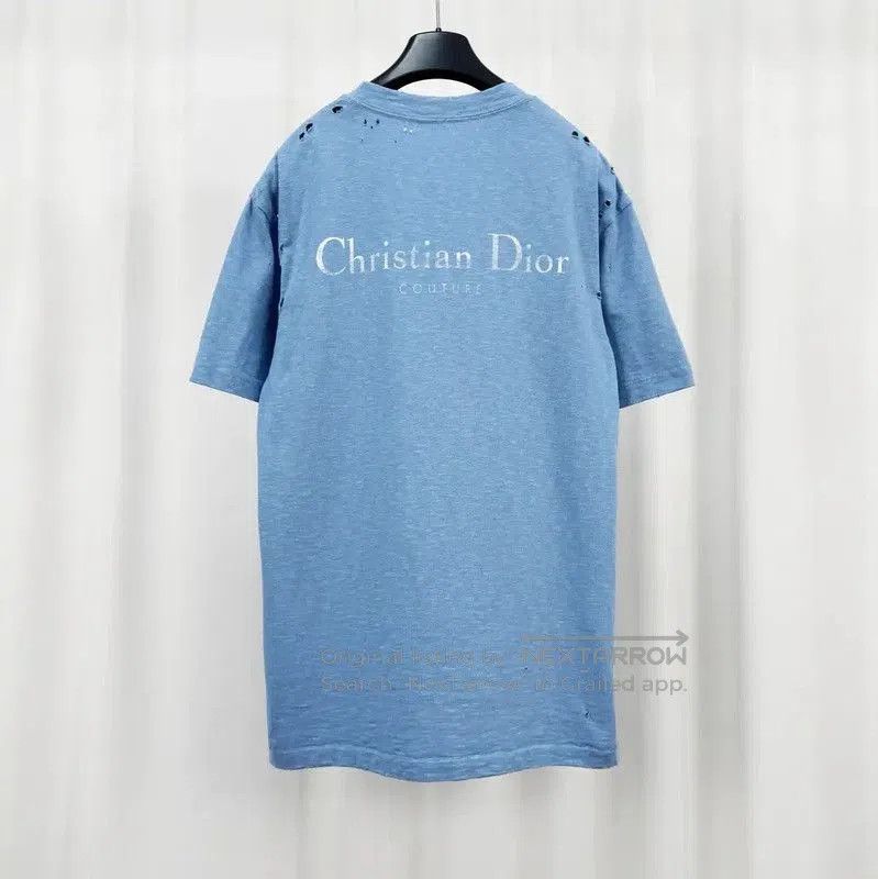 Dior Dior Blue Cotton Logo T-Shirt for Men . Size US XS / EU 42 / 0 - 2 Thumbnail
