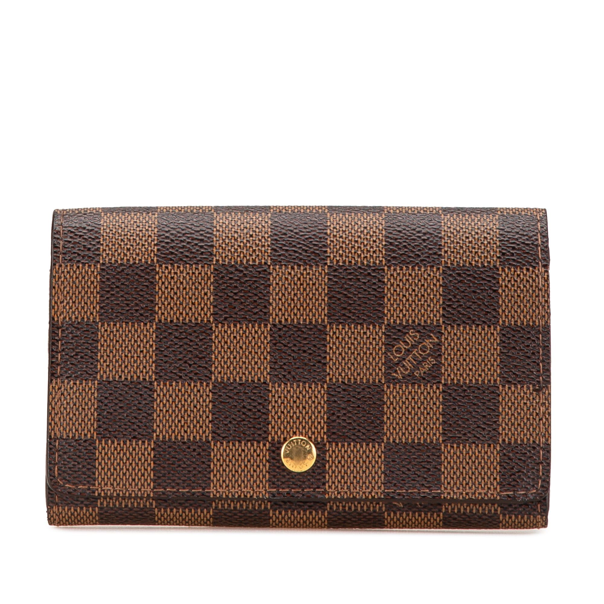 Louis Vuitton Louis Vuitton Damier Ebene Coin Purse Billets Tresor Brown Size ONE SIZE - 1 Thumbnail