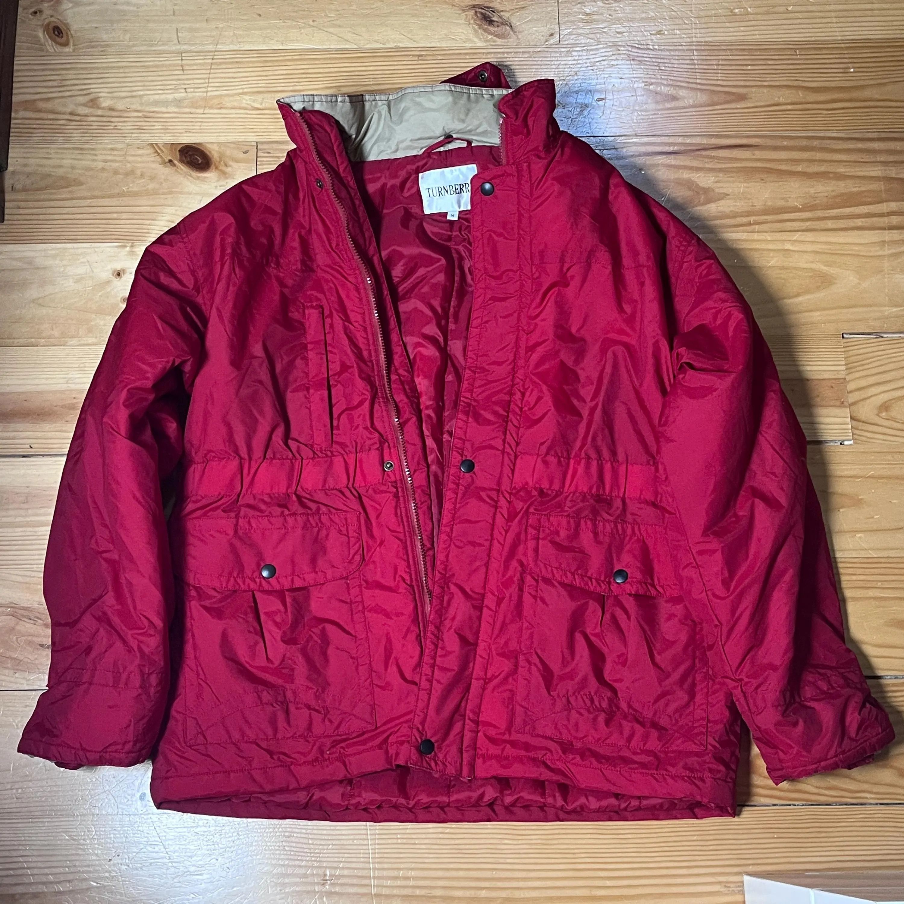 Turnbury Turnberry Padded Parka Jacket Burgundy M Size US M / EU 48-50 / 2 - 7 Thumbnail