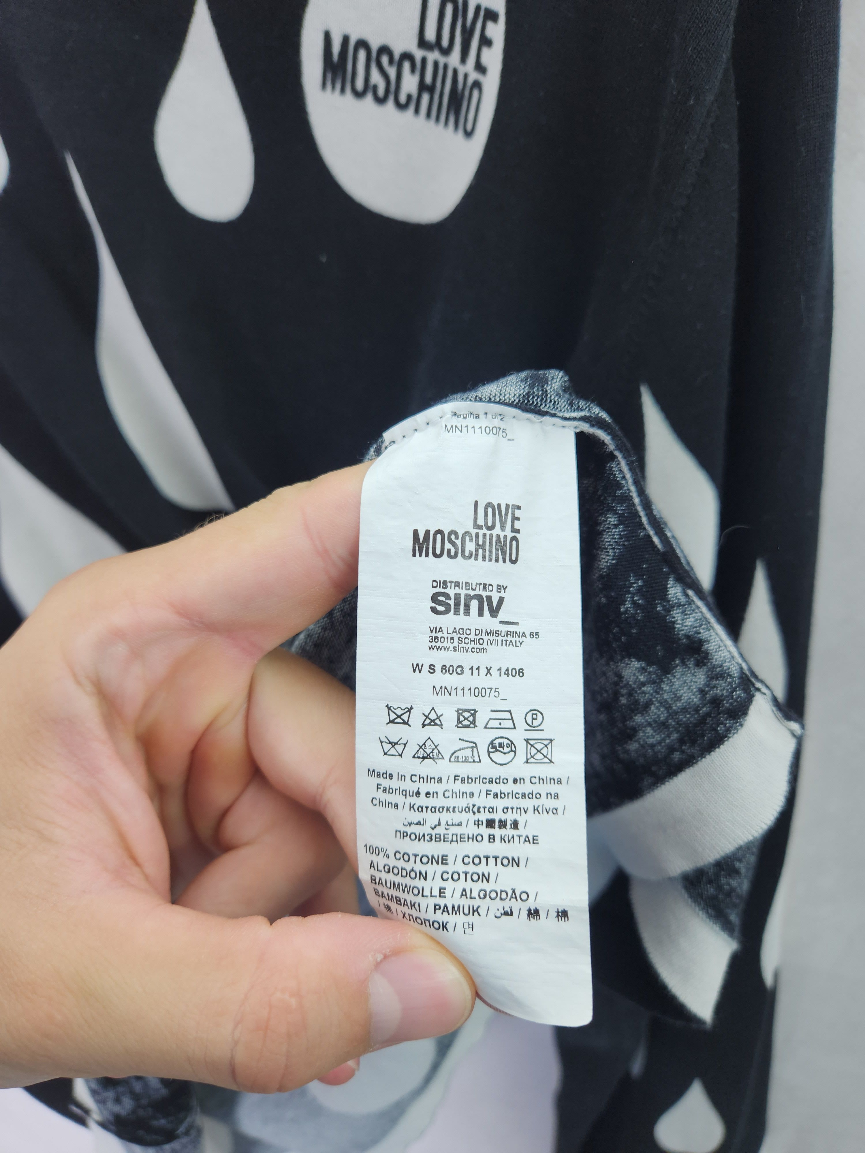 Moschino Love Moschino drops overprint long sleeve cottone size S Size S / US 4 / IT 40 - 10 Thumbnail