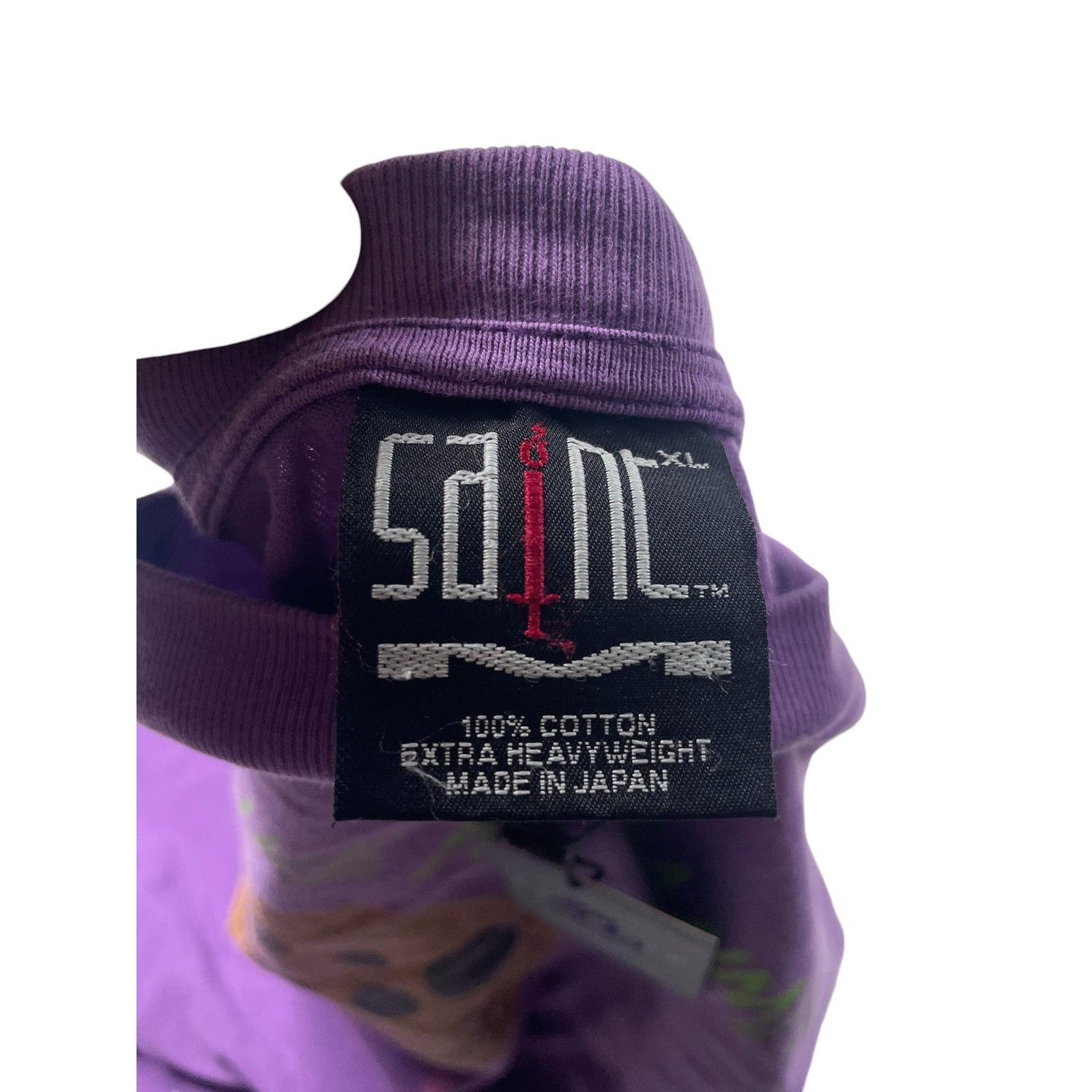 Saint Michael Saint Michael 'CPFM Smiley' Purple Tee Size US XL / EU 56 / 4 - 4 Thumbnail