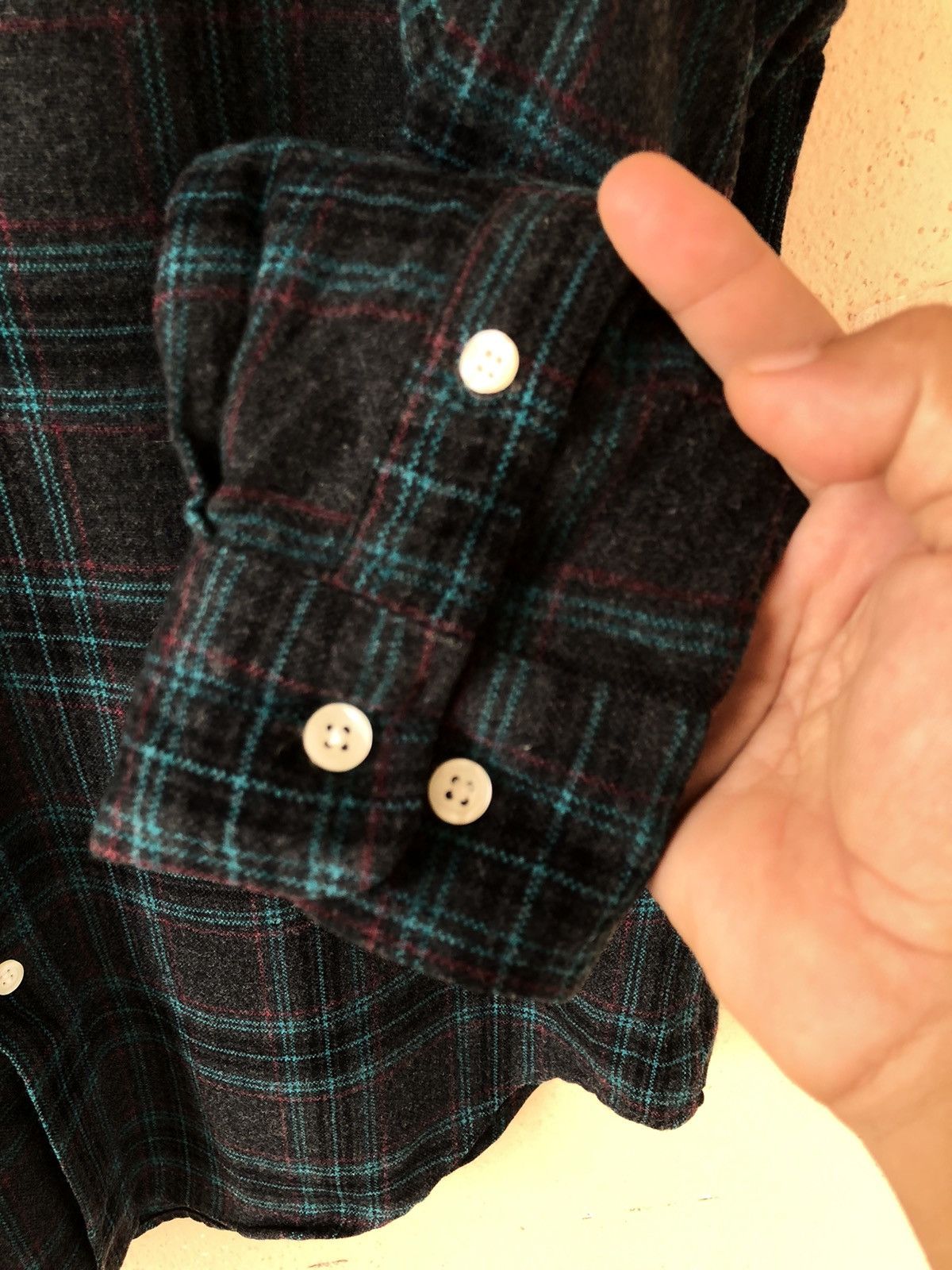 Polo Ralph Lauren × Vintage Vintage POLO Ralph Lauren Wool Blend Shirt Size US L / EU 52-54 / 3 - 4 Thumbnail