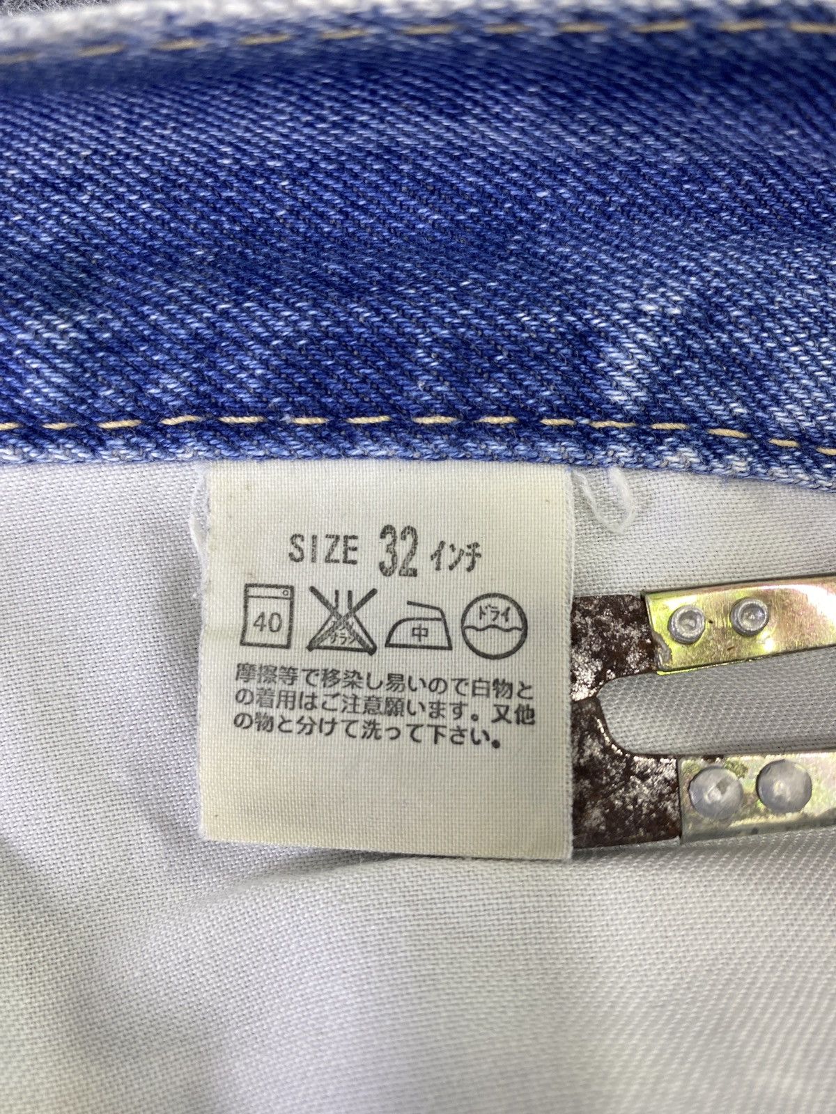Jean × Levi's × Vintage Vintage Levis 901 Jeans Distress Blue Wash - J917 Size US 34 / EU 50 - 7 Thumbnail