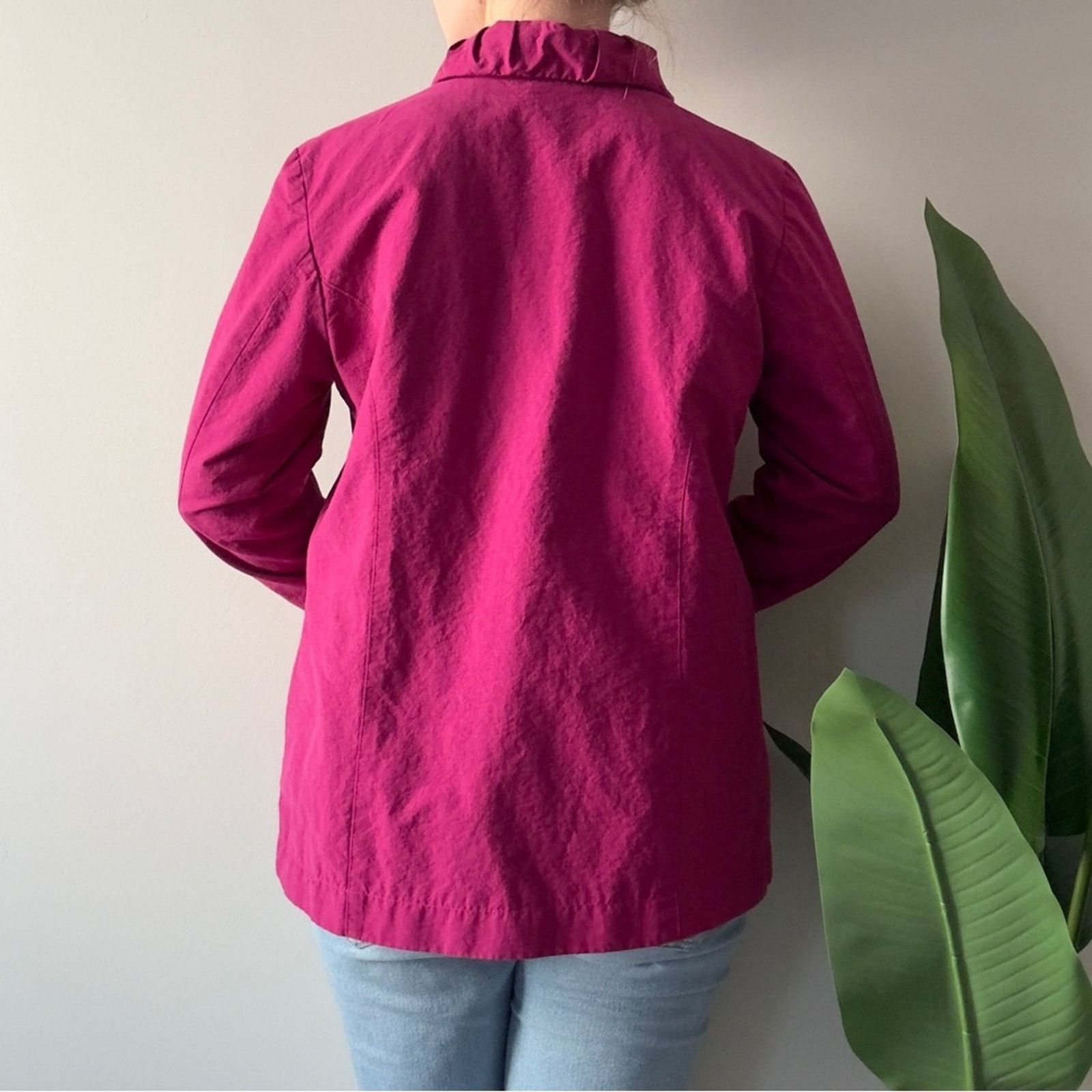 Chicos Chico’s 2000s Vintage Y2K Sparkly Vibrant Pink Button-Up EUC Size L / US 10 / IT 46 - 2 Thumbnail