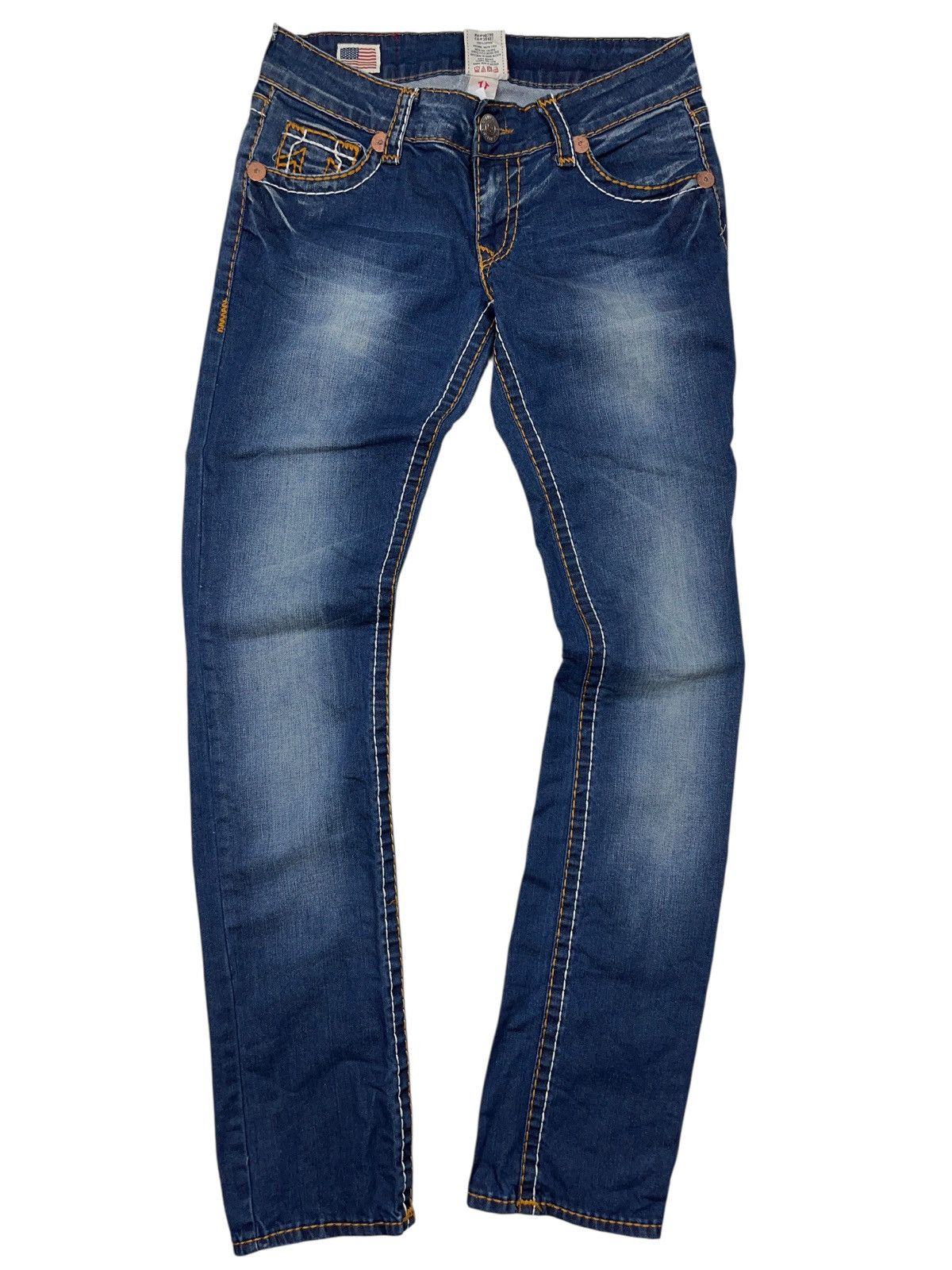 True Religion Vintage True Religion Becky Jeans Embroidered Slim Size 31 Size 31" - 3 Thumbnail