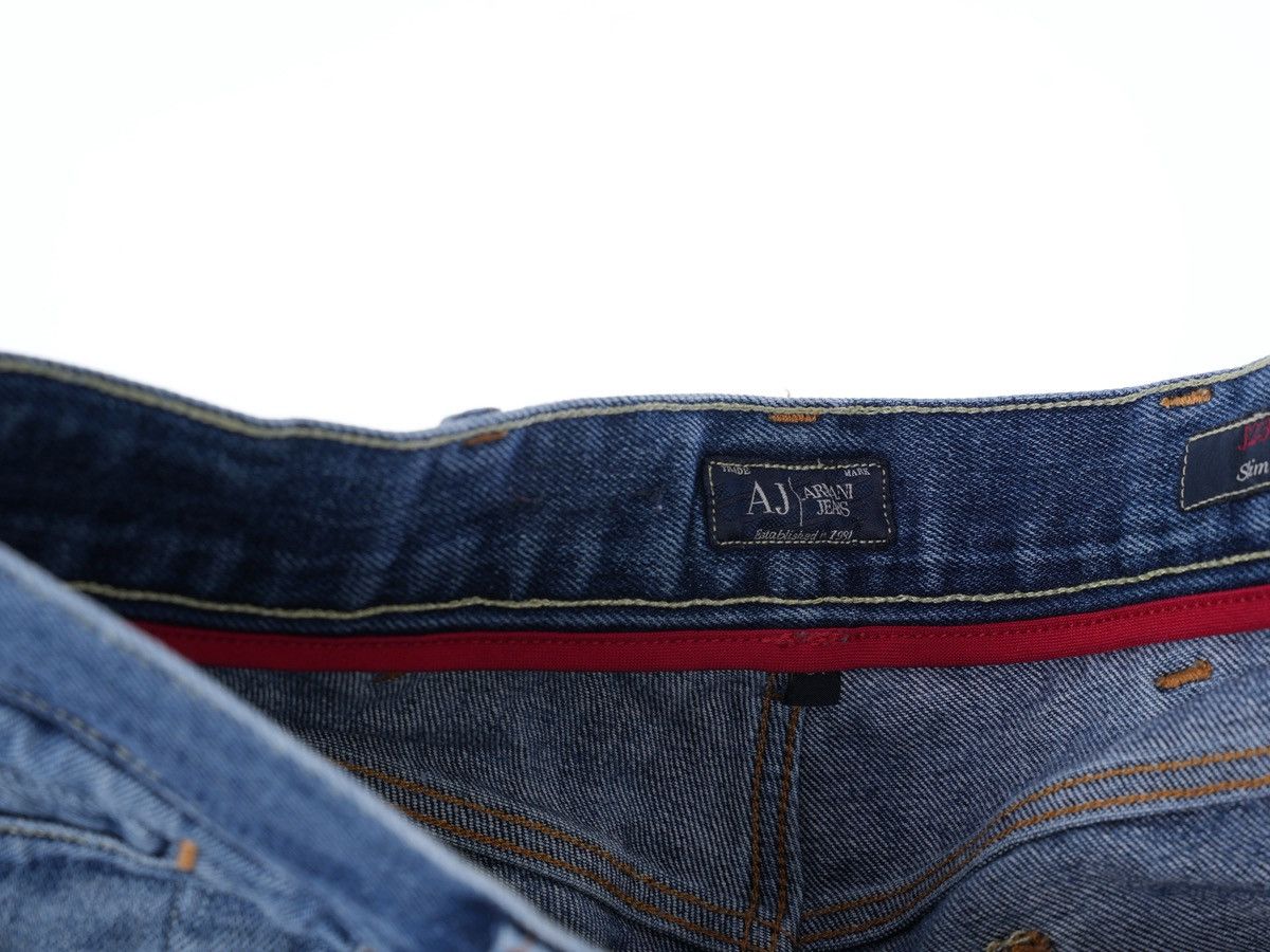Armani Vintage Armani Jeans Metal Logo Blue Denim Comfort fit Size US 34 / EU 50 - 5 Thumbnail