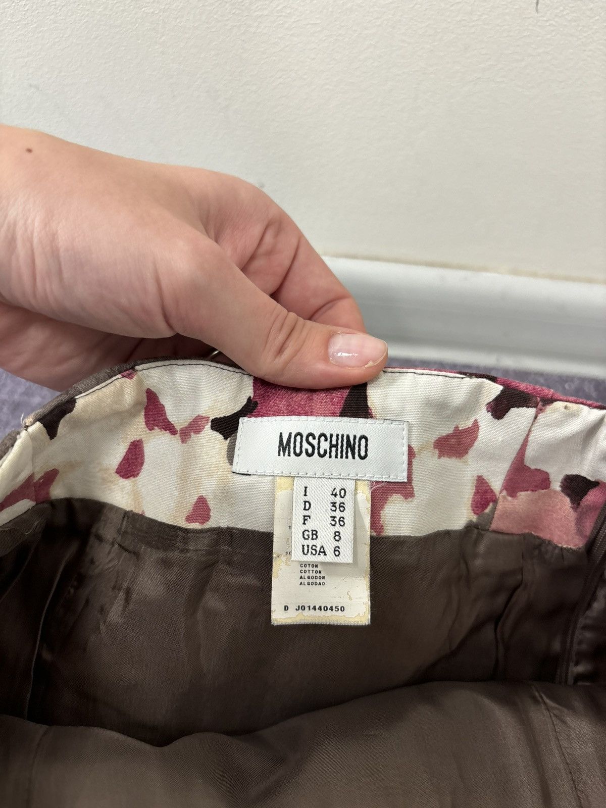 Moschino Moschino Vintage Women’s Italian Luxury Floral Pencil Skirt Size 27" / US 4 / IT 40 - 5 Thumbnail