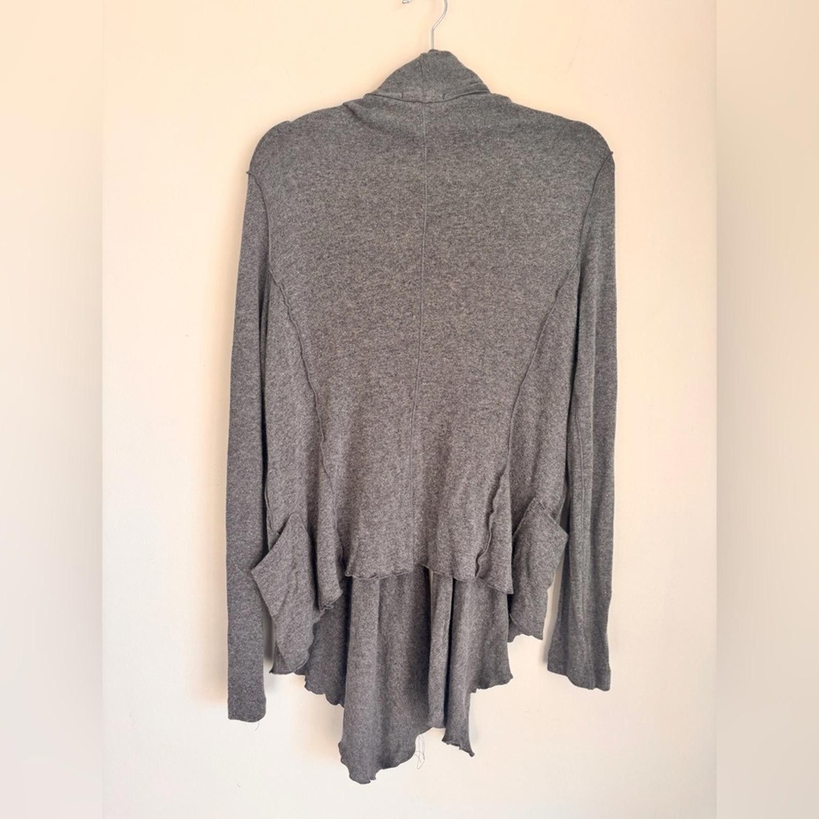 James Perse Gray Women's cardigan Size XL / US 12-14 / IT 48-50 - 2 Thumbnail