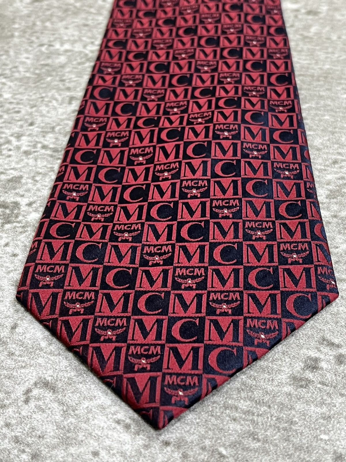 MCM MCM Swarovski Silk Tie Size ONE SIZE - 4 Thumbnail