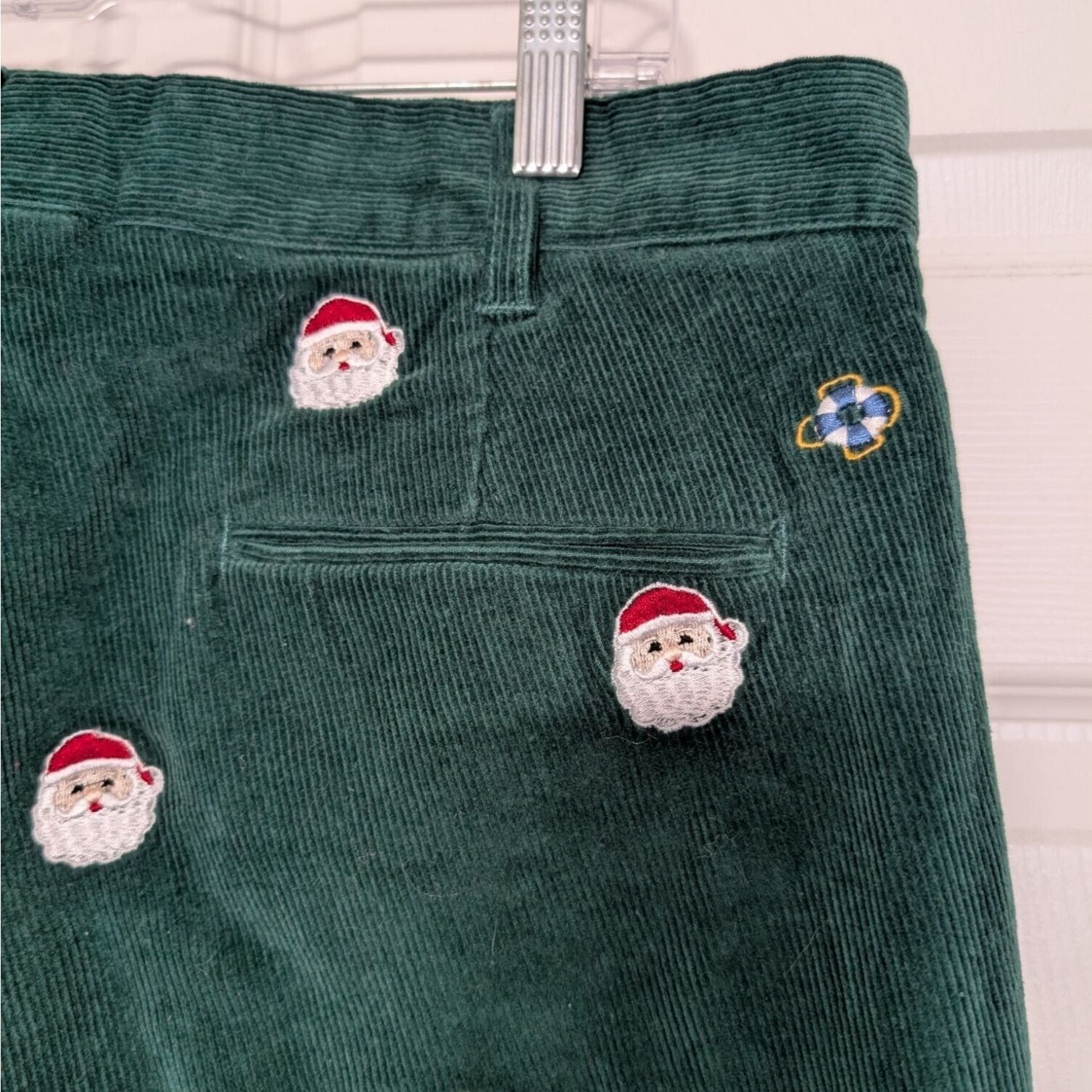 Designer Castaway Nantucket Corduroy Embroidered Santa Pants Mens 36 Size US 36 / EU 52 - 8 Thumbnail