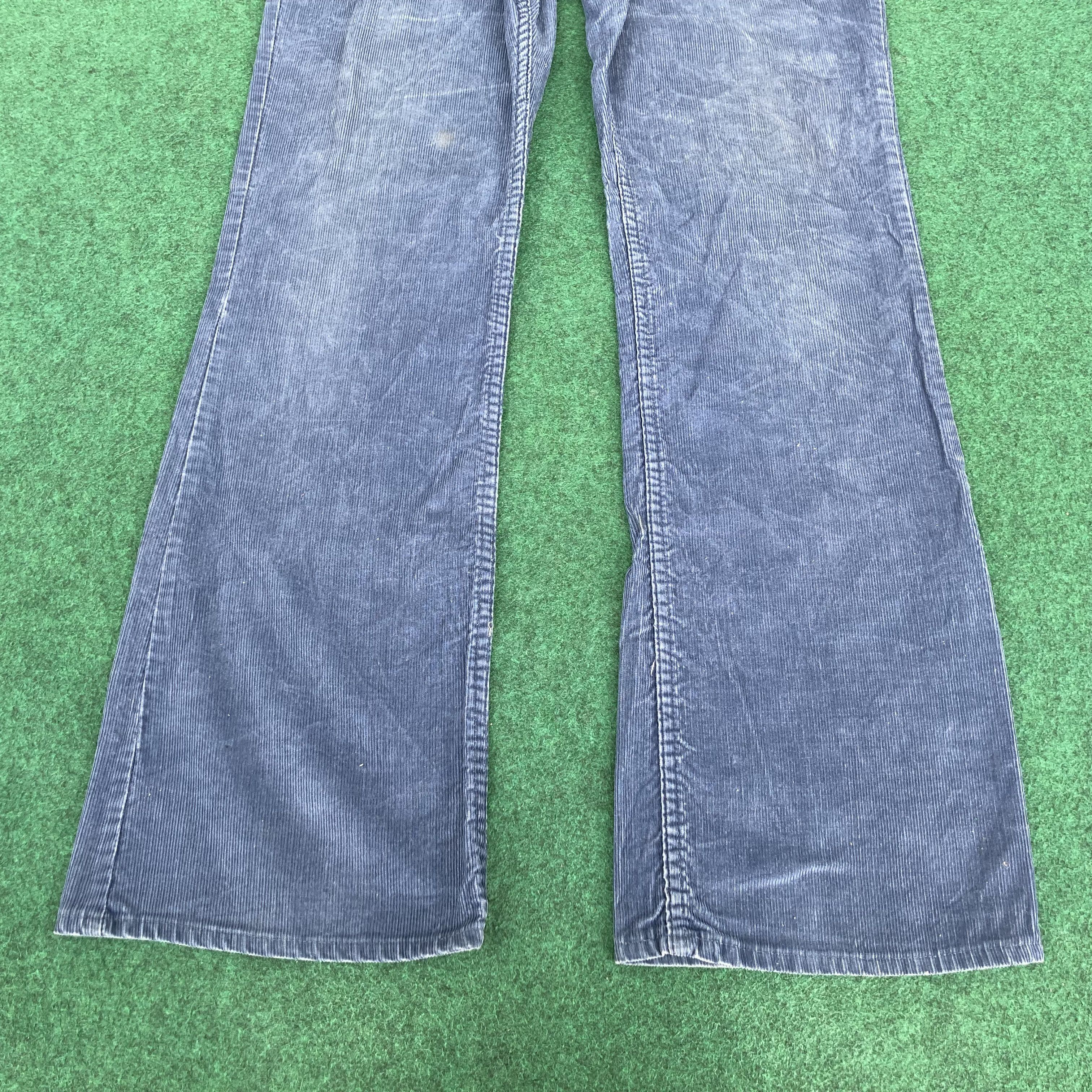 Levi's × Vintage Vtg Levis 517 Blue Corduroy Denim Flare Bootcut Jeans Size US 33 - 7 Thumbnail