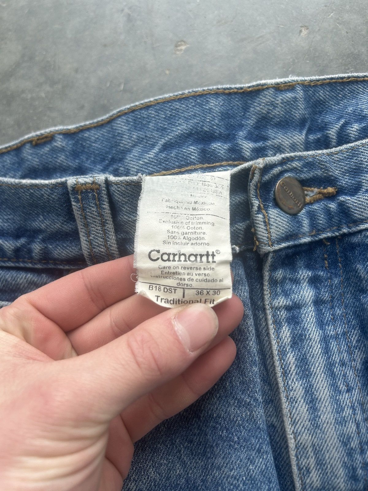 Carhartt × Vintage Vintage Y2K Carhartt Denim Jeans 36x30 Size US 36 / EU 52 - 4 Thumbnail