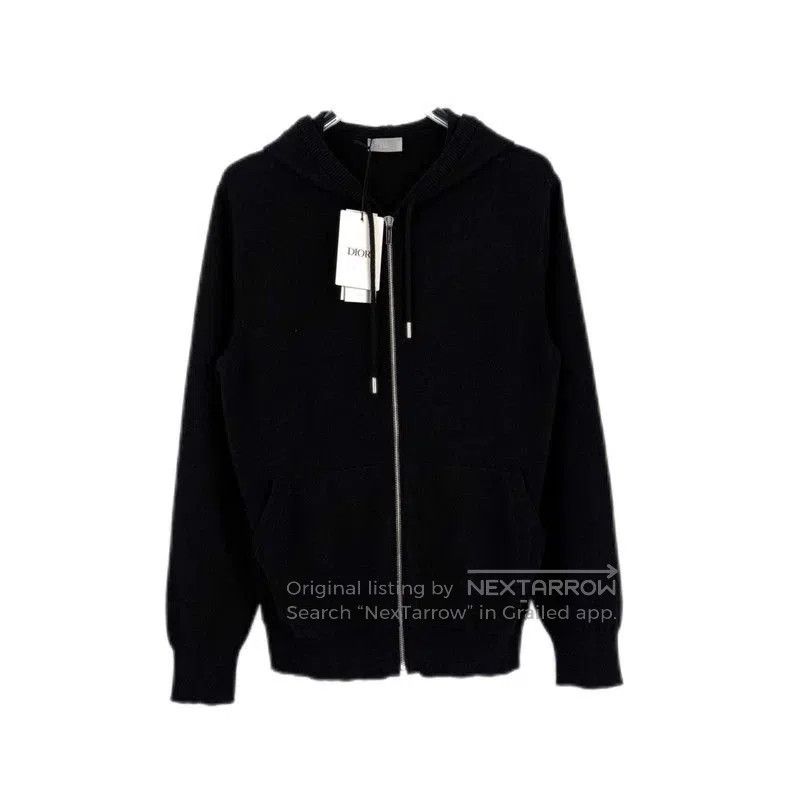 Dior Dior Black Cashmere Zip Hoodie M. Size US M / EU 48-50 / 2 - 1 Thumbnail