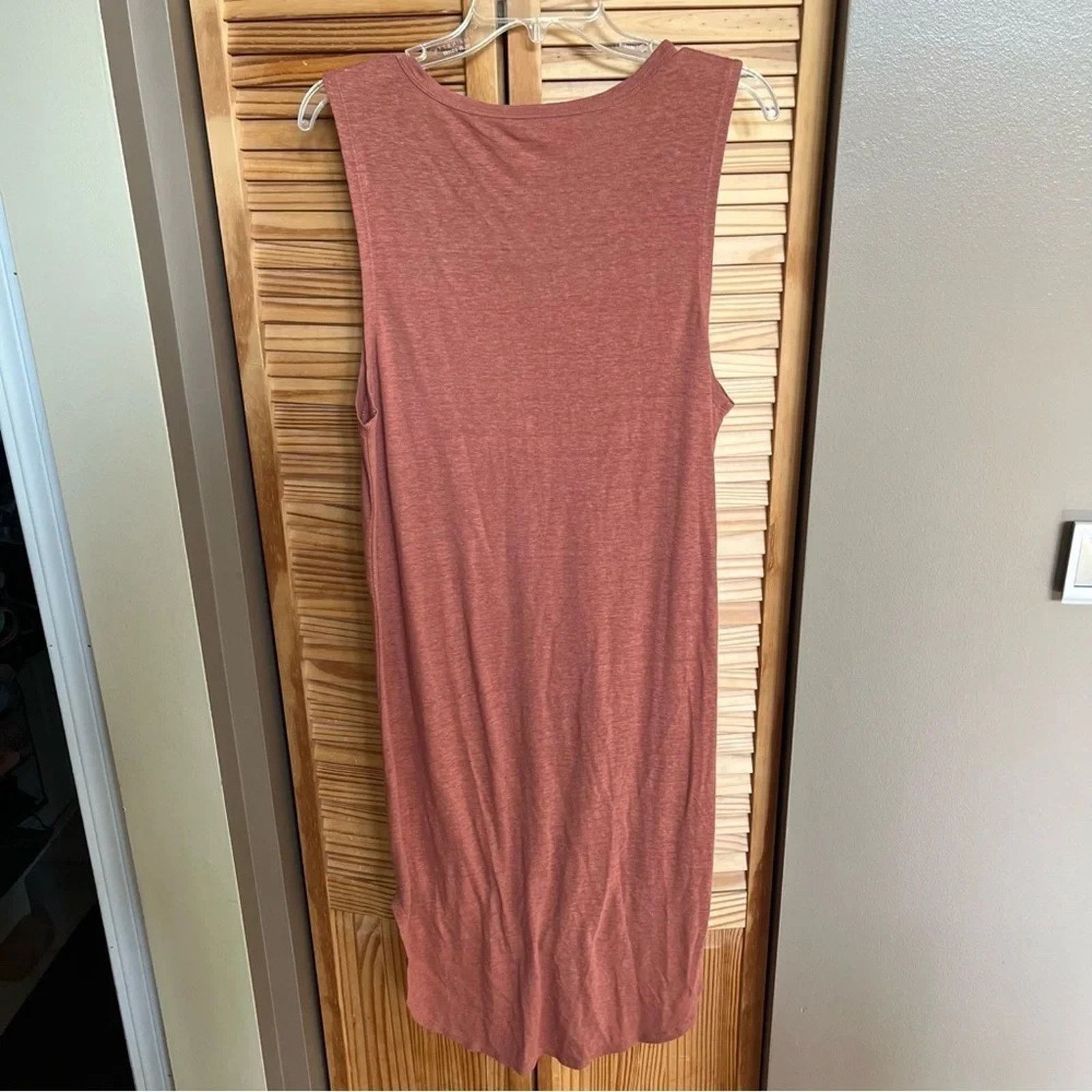 Other Aerie Dress Sz M Red Tank Scoop Neck Sleeveless Linen Midi Size M / US 6-8 / IT 42-44 - 7 Thumbnail