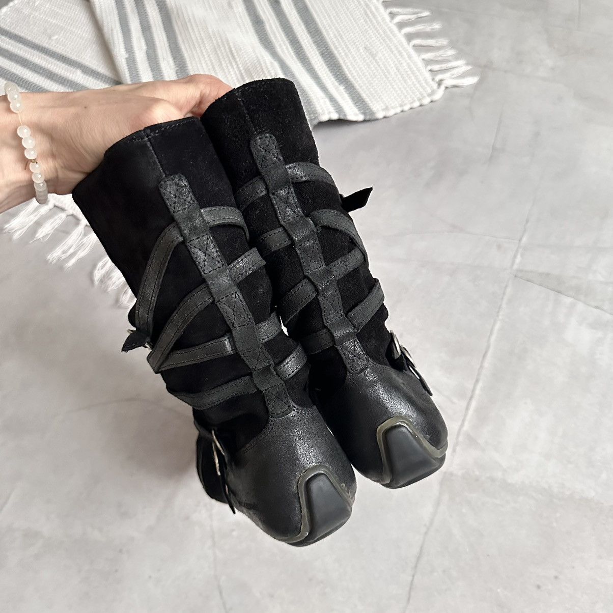 Dirk Bikkembergs Crazy Wrap Straps Boxing Biker Boots As 98 Rick Owens Vibe Size US 8 / IT 38 - 10 Thumbnail