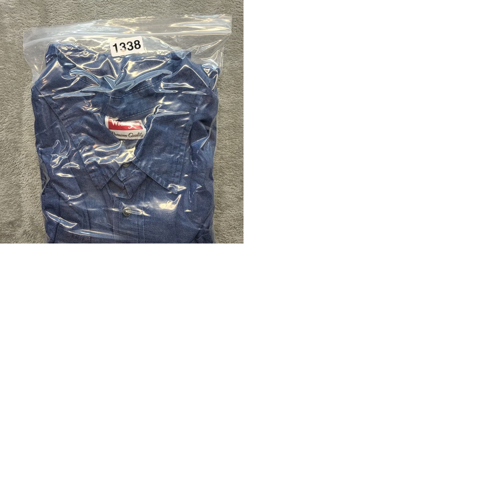 Wrangler VINTAGE Wrangler Shirt Mens 3XL Premium Quality Comfort Flex Denim Button Up Western Size US XXL / EU 58 / 5 - 9 Thumbnail
