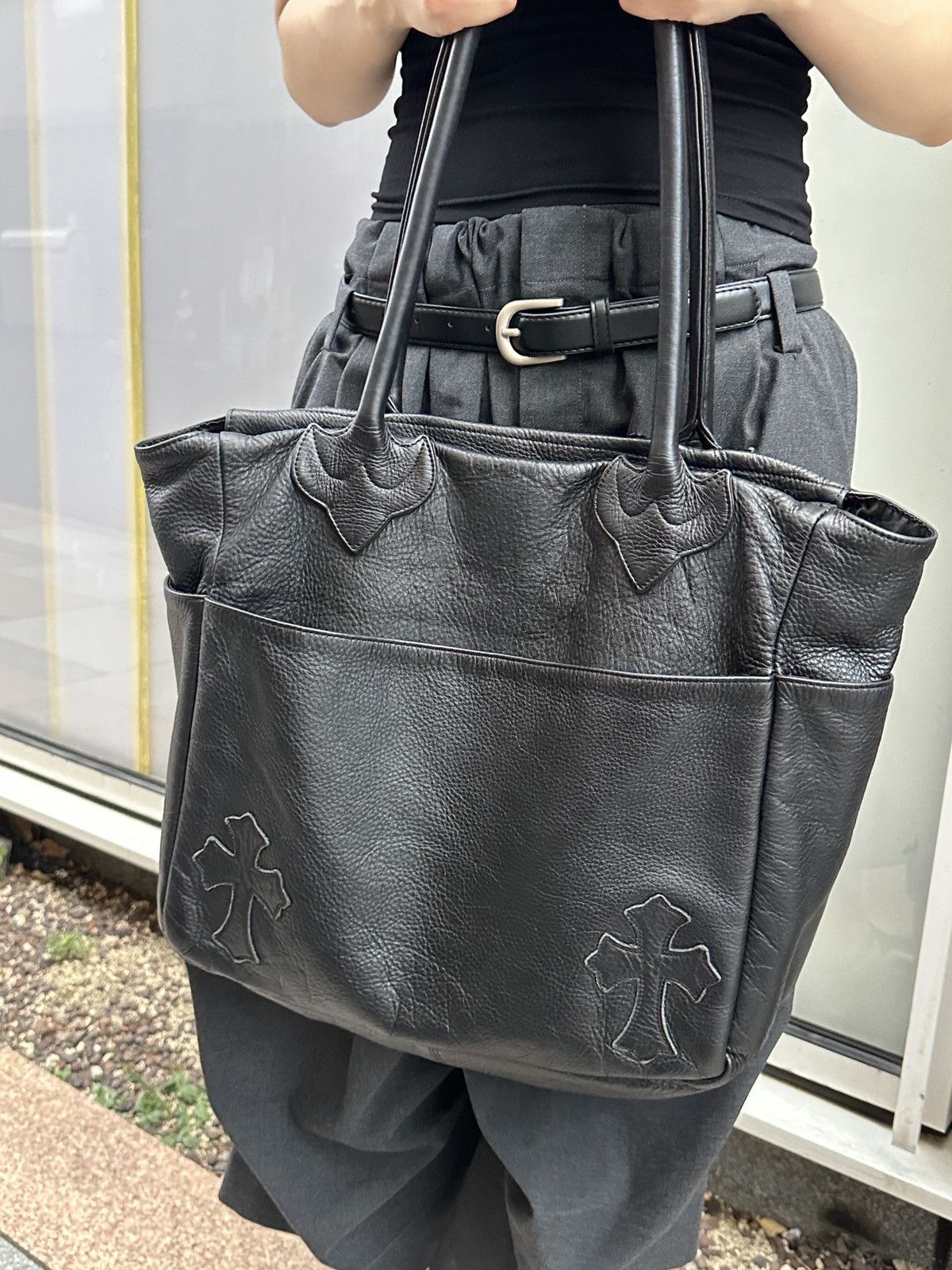 Chrome Hearts Shoulder Bag 4 Pockets 4 Cross Patch Tote Size ONE SIZE - 3 Thumbnail