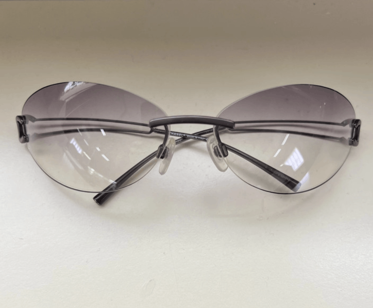 Chanel Chanel Sunglasses 4049 Rhinestone CC 4017 Rimless Vintage Size ONE SIZE - 4 Thumbnail