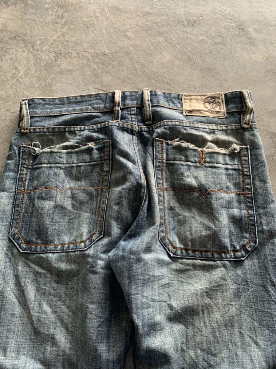 Designer × Diesel distressed loose diesel industry jeans Size US 37 - 13 Thumbnail