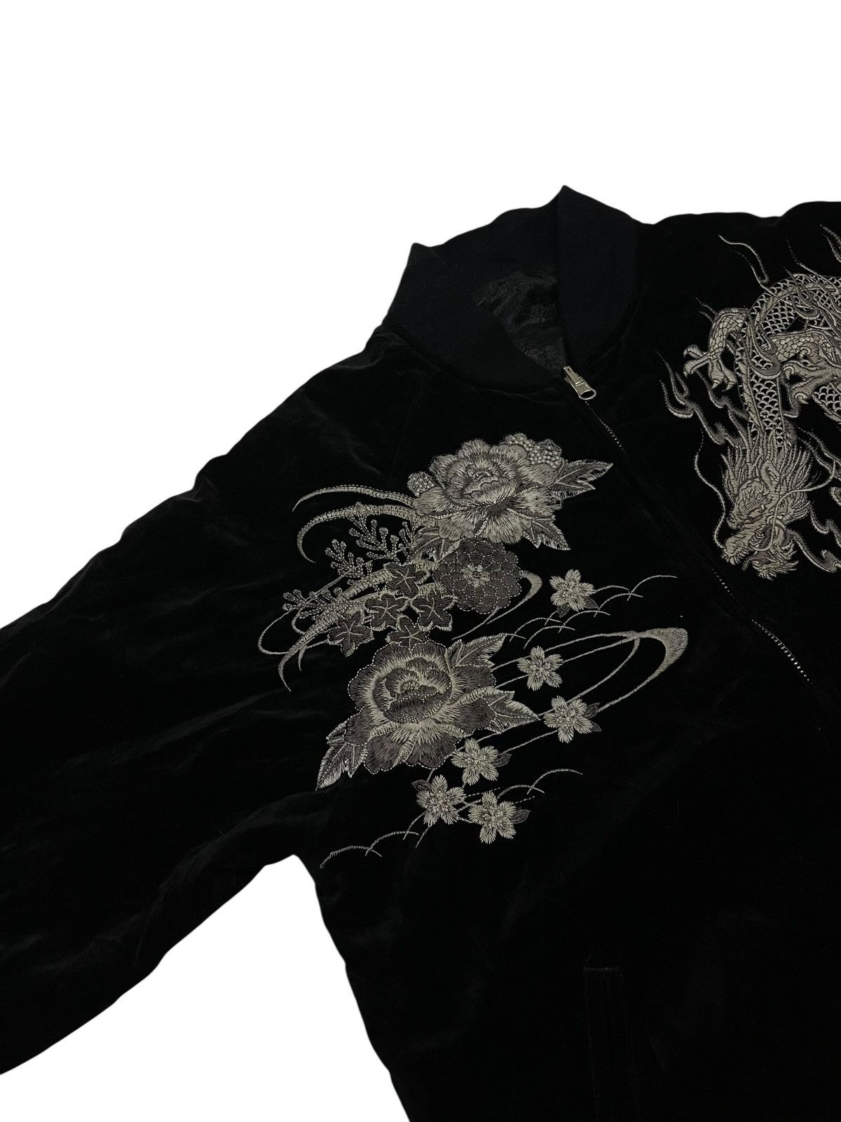 Beauty Beast × Designer × Japanese Brand Karakuri Tamashii Velour Reversible Velvet Sukajan Size US L / EU 52-54 / 3 - 6 Thumbnail