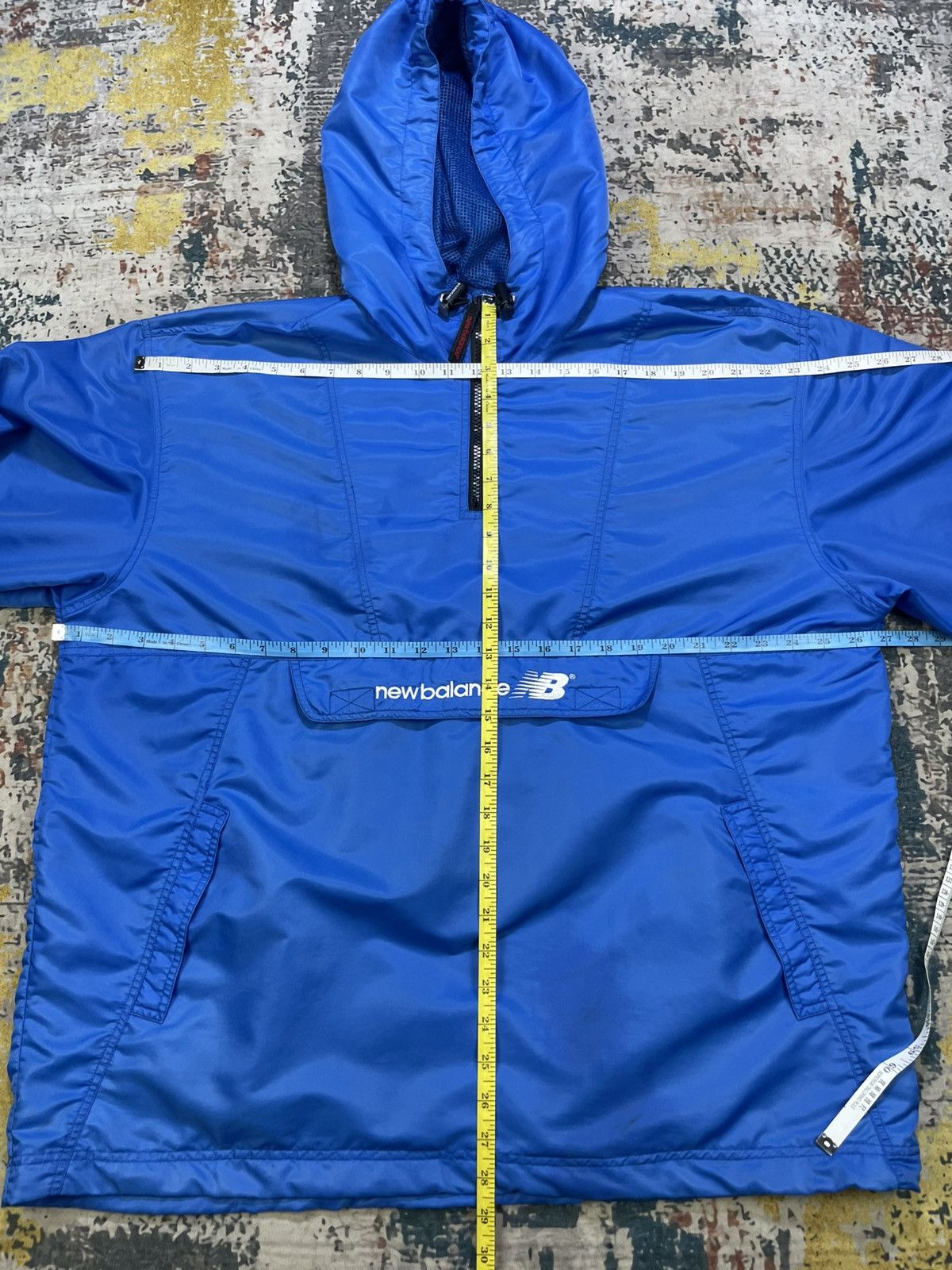 New Balance Vtg New Balance Anorak Kangaroo Pocket Hooded Jacket Size US M / EU 48-50 / 2 - 9 Thumbnail
